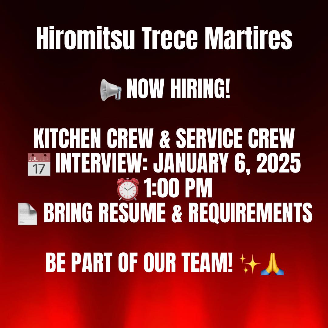 Hiromitsu Trece Martires Cavite | Trece Martires