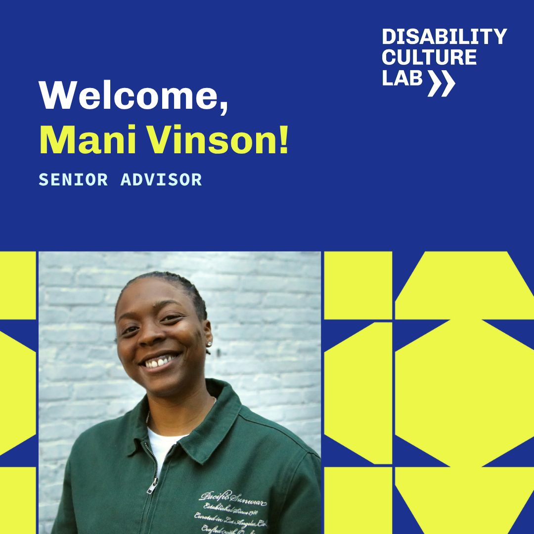 Disability - We’re excited to welcome Mani Vinson (any/all) MHSA, aka ...