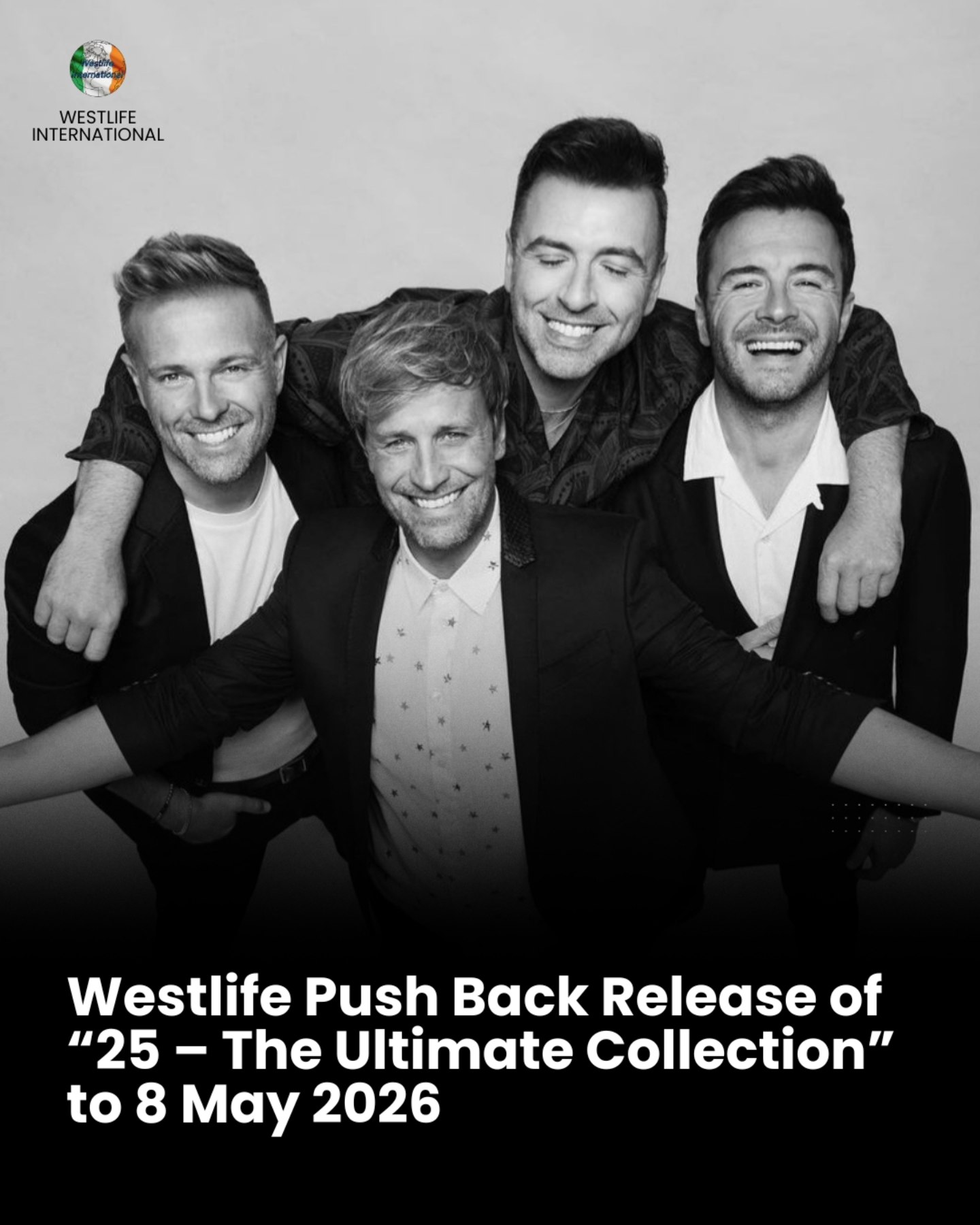 Westlife have announced a change to the release schedule of their 