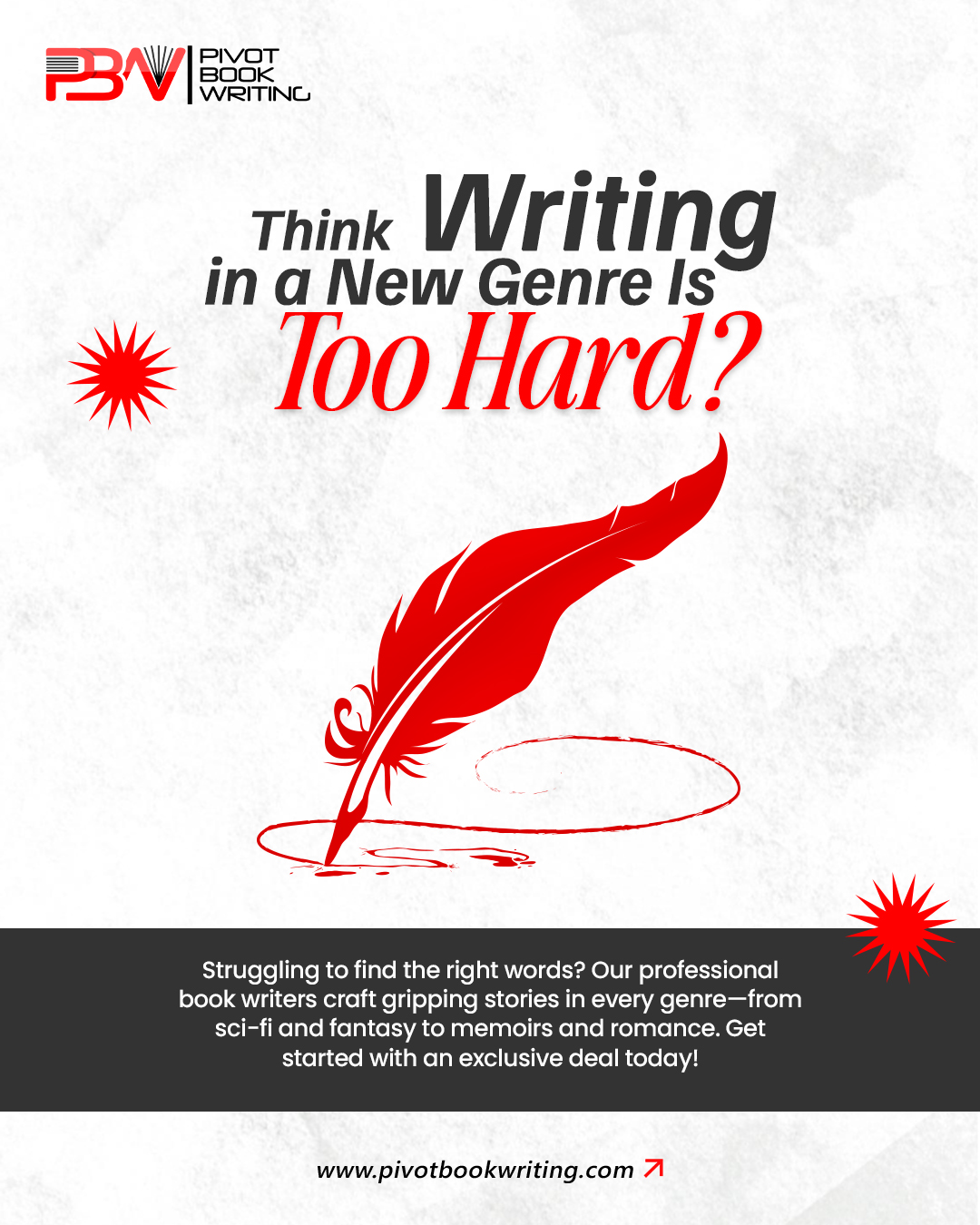 Pivot Book Writing | New York NY