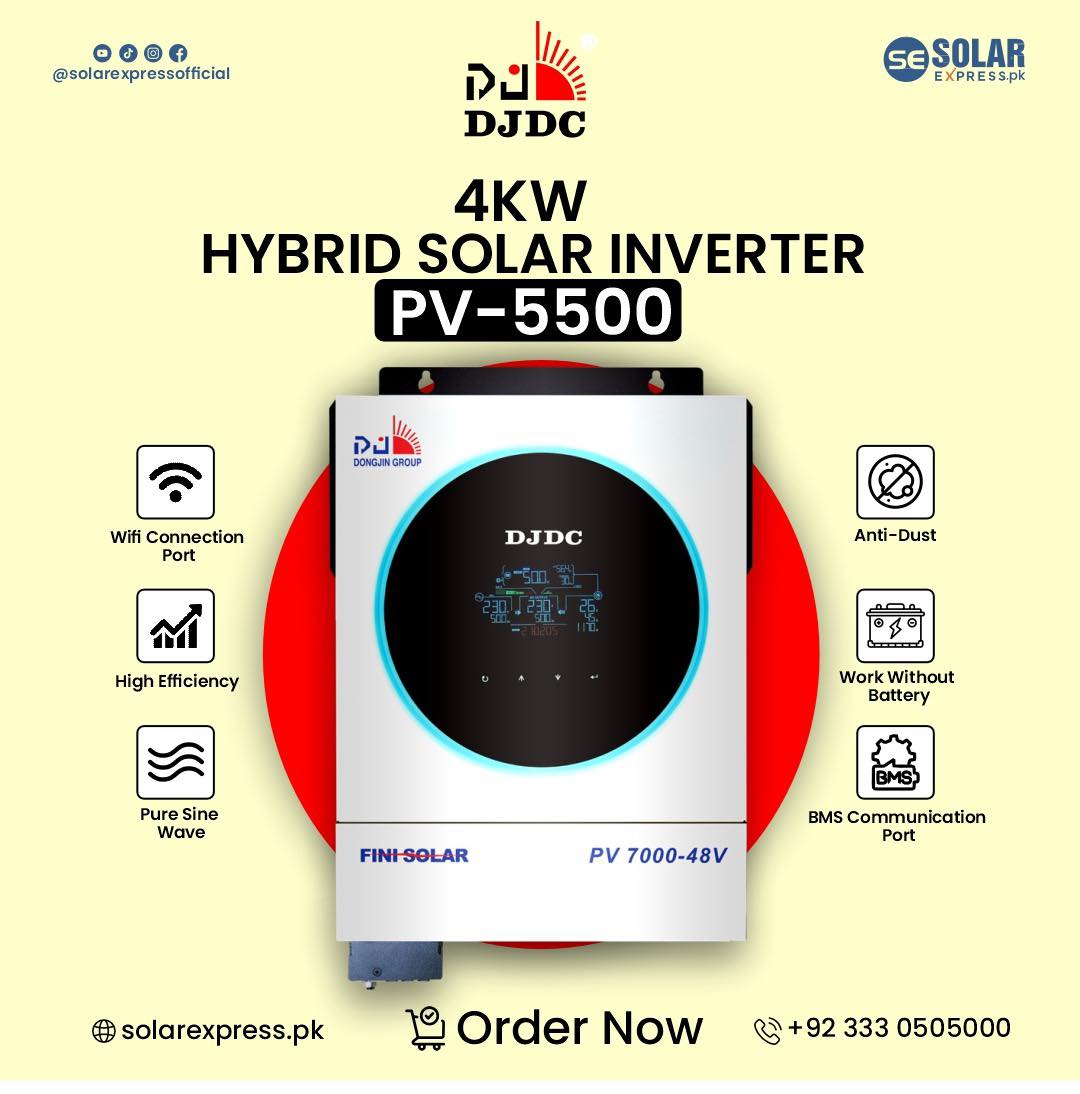 SolarExpress.pk - Introducing the DJDC 4KW Hybrid Solar Inverter (PV ...