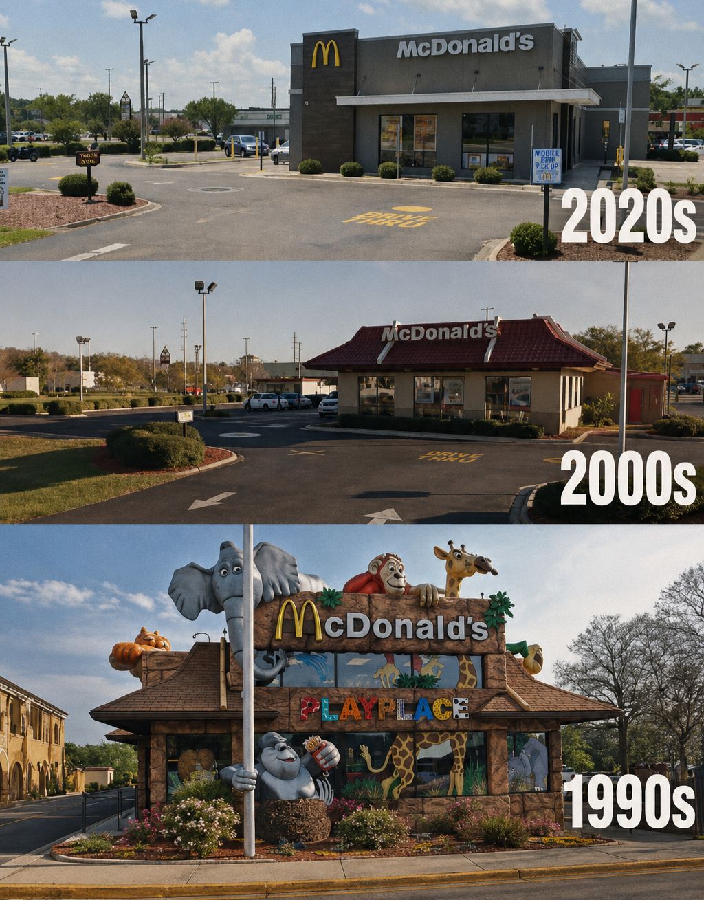 1990 McDonald's birthday playground in Orillia