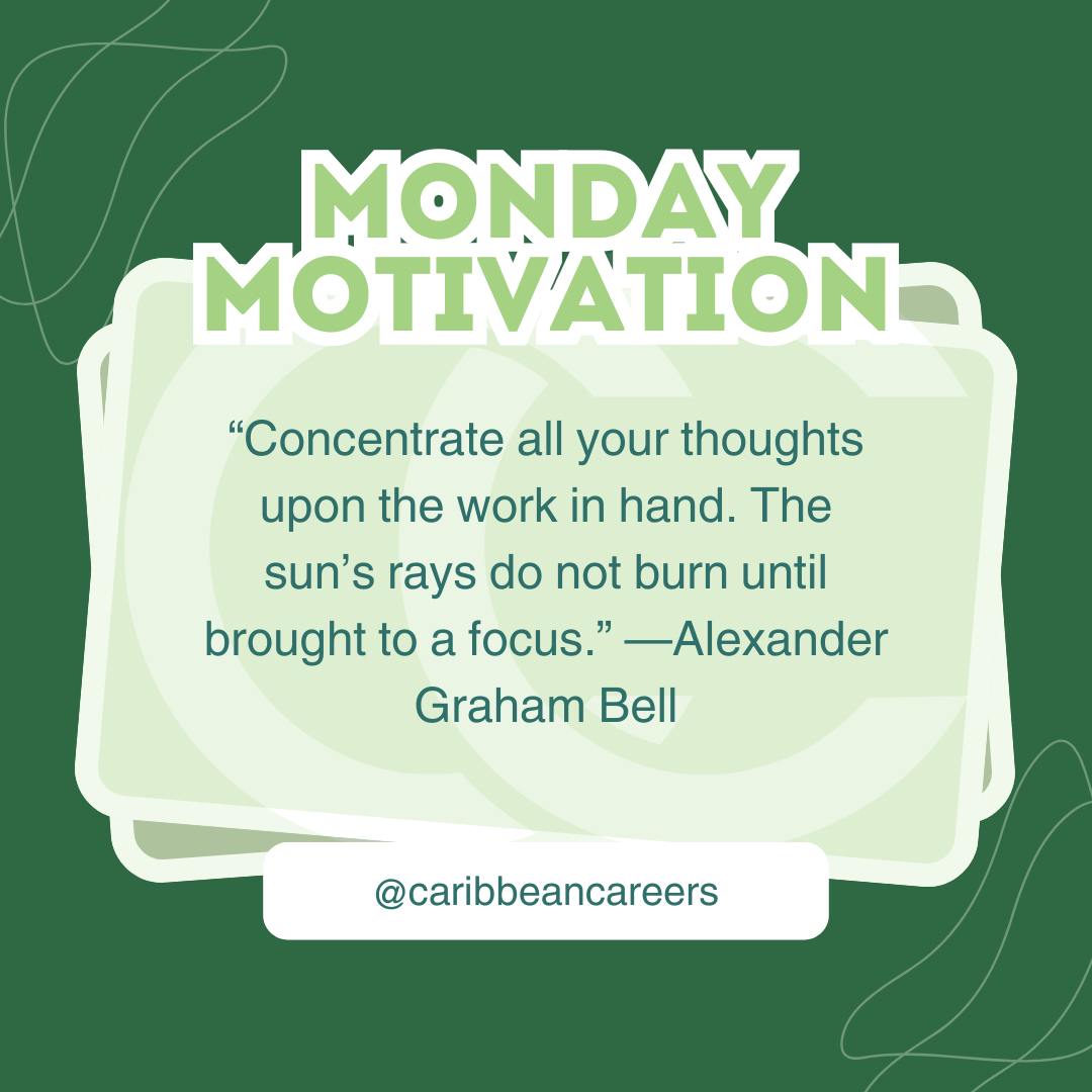 Caribbean - Monday Motivation Start your week with focus and purpose! 💡 ...