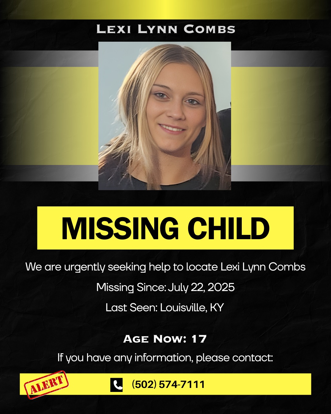 MissingInusa - 💔 Louisville Is Still Searching for Lexi 17-year-old ...