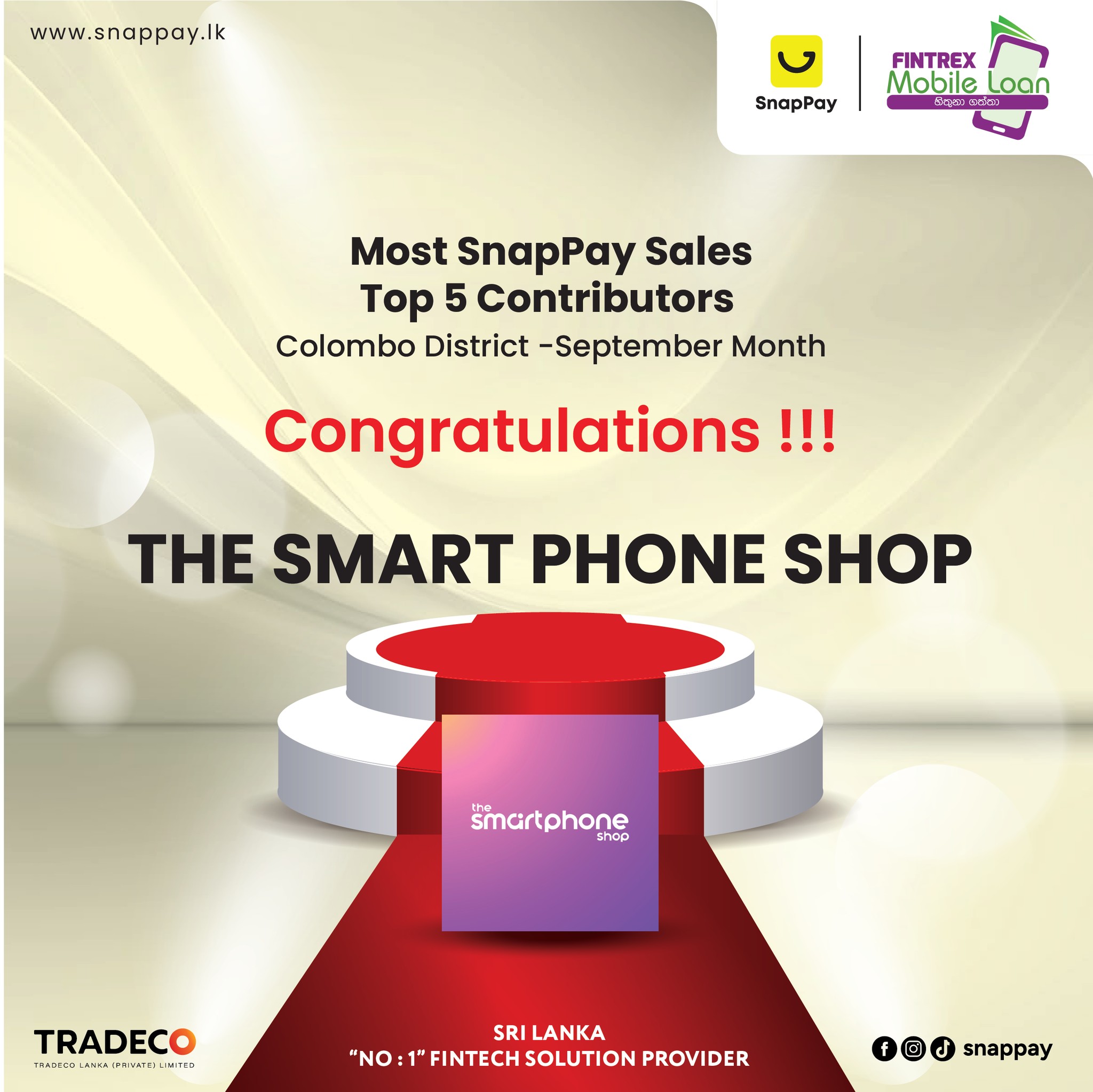 SnapPay - Congratulations to the Top 5 SnapPay Sales... | Facebook