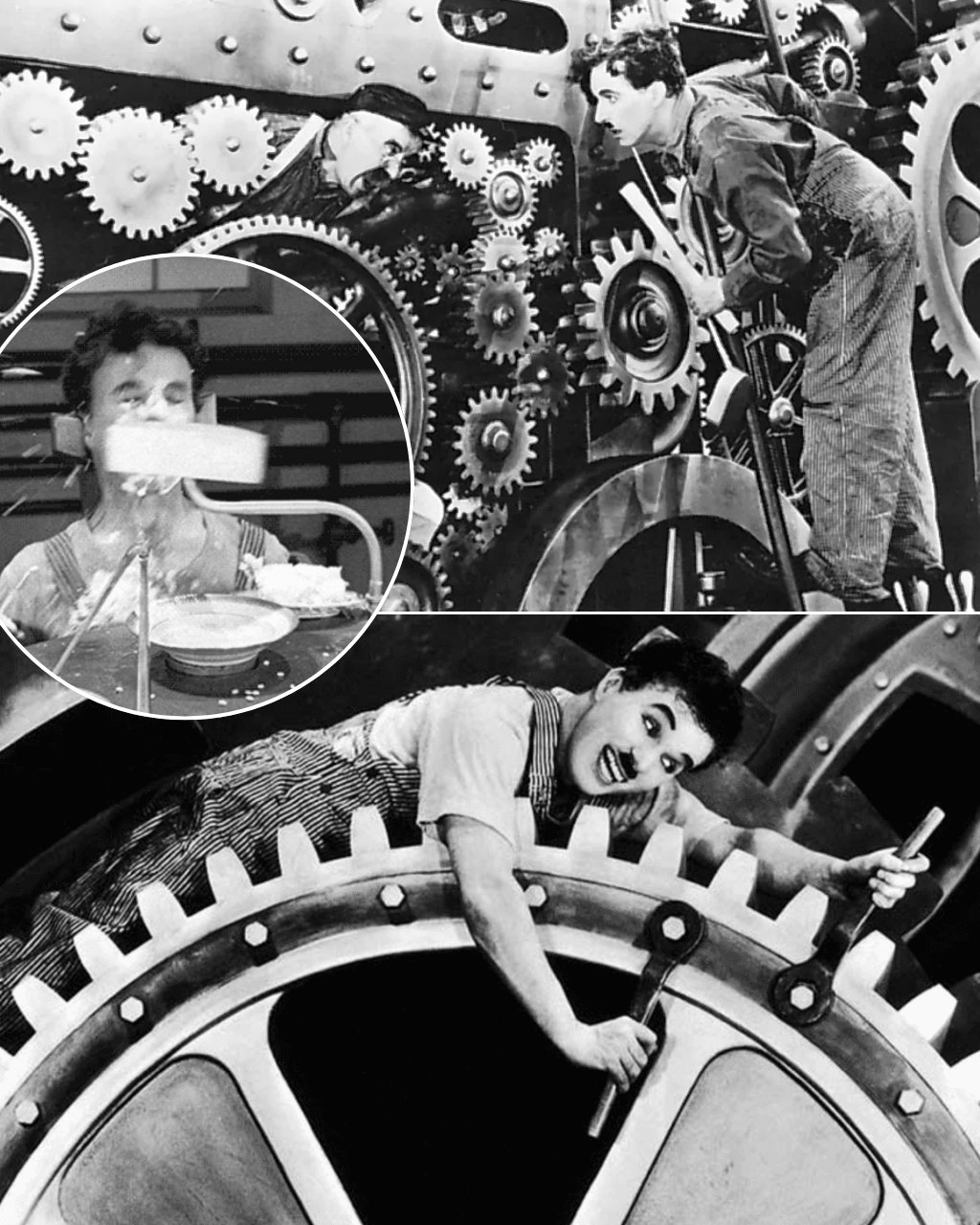 Frédéric - “Faster… faster!” The boss’s voice echoes as Charlie Chaplin ...