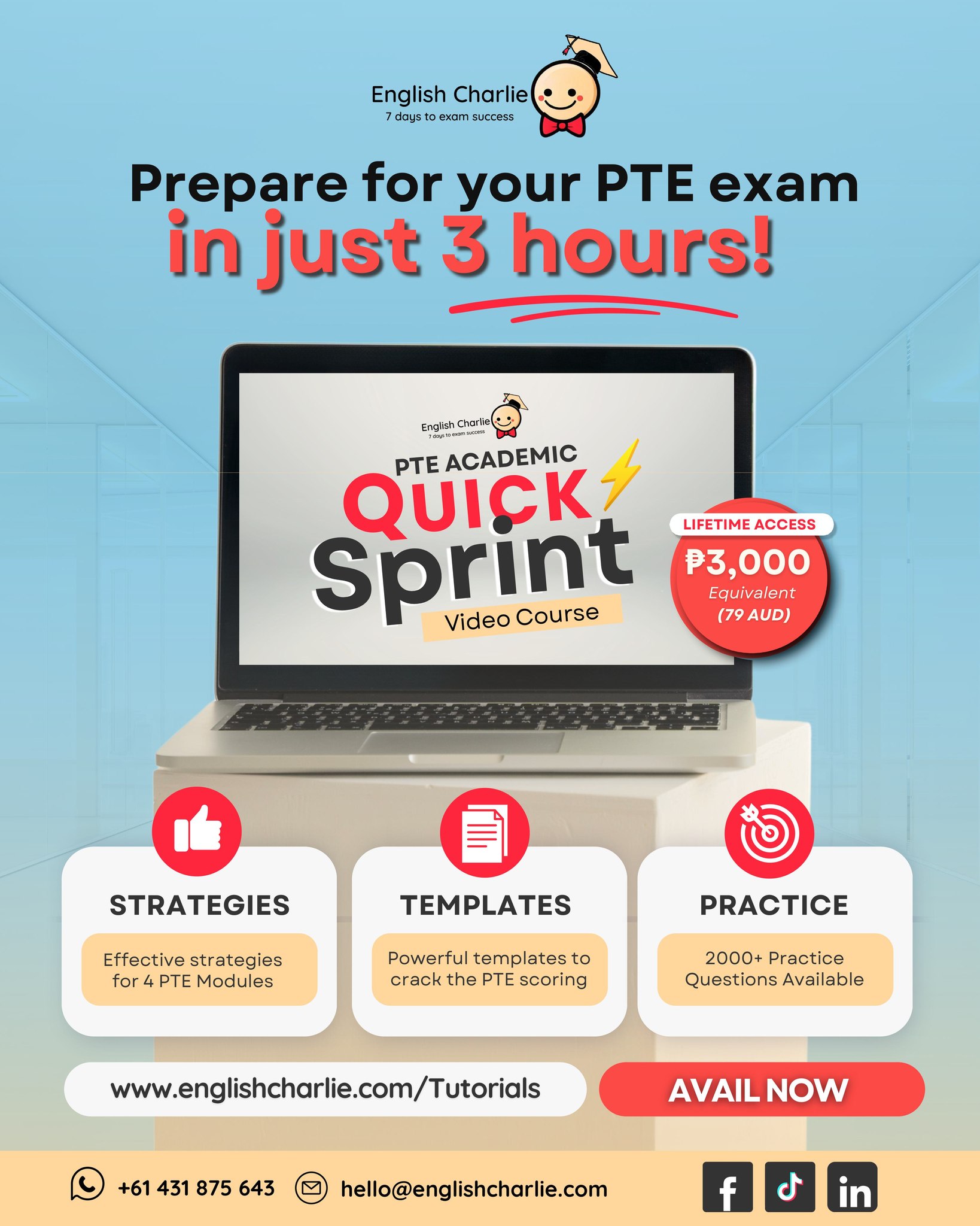 English - Prepare for your PTE exam in just 3 hours? YES, it's possible ...