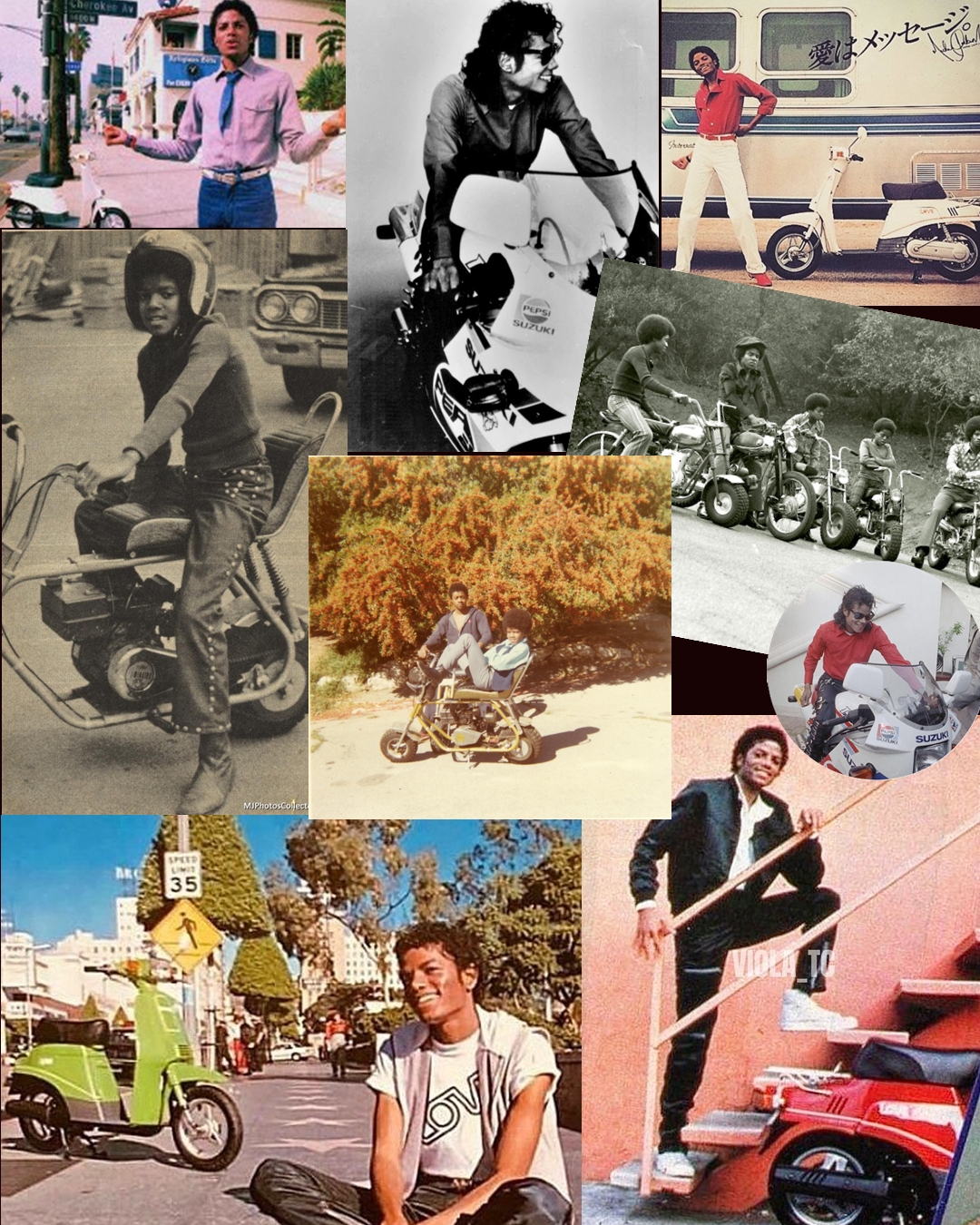 Michael Jackson's 1982 scooter photoshoot in California