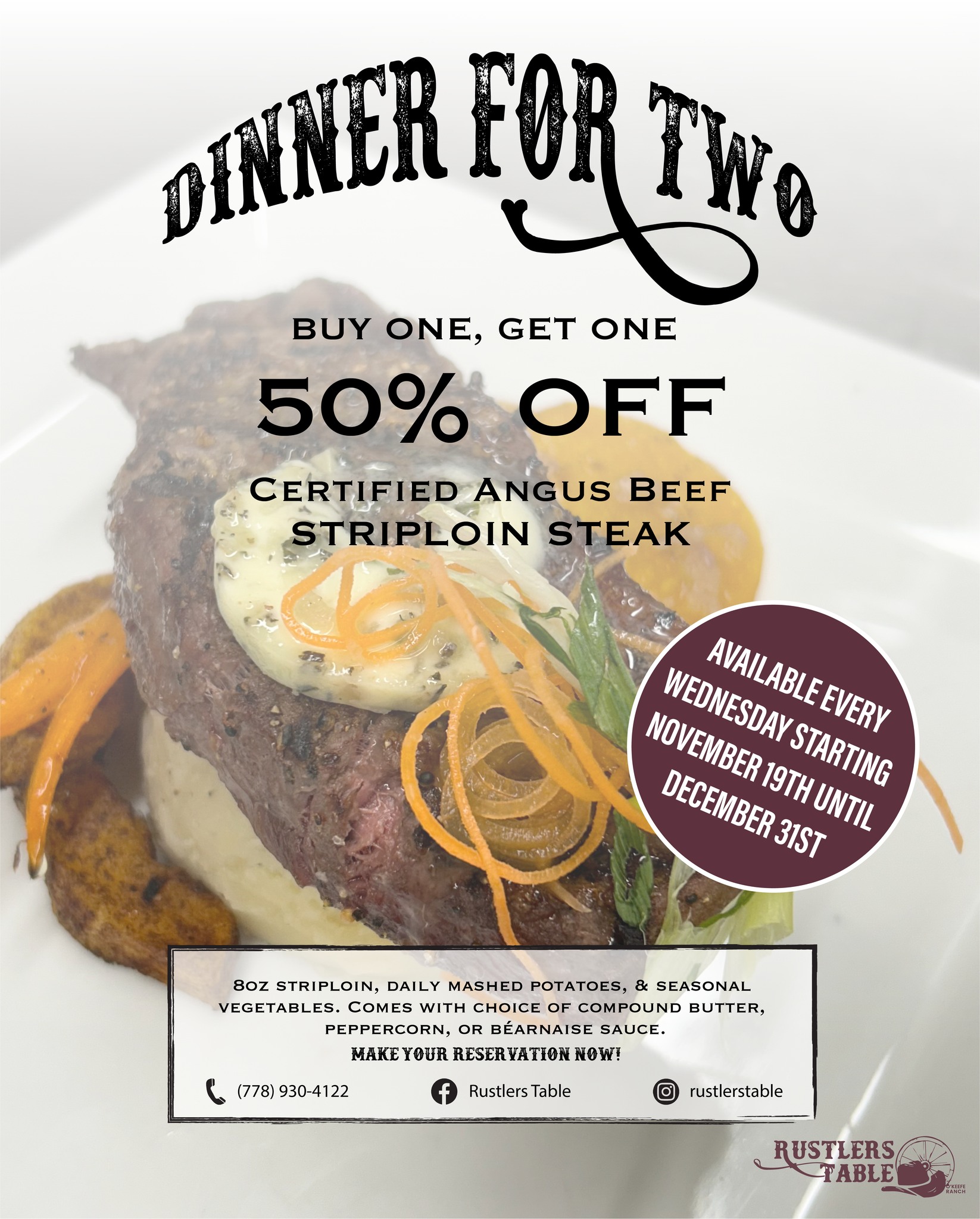 Rustler's Table Restaurant | Vernon BC