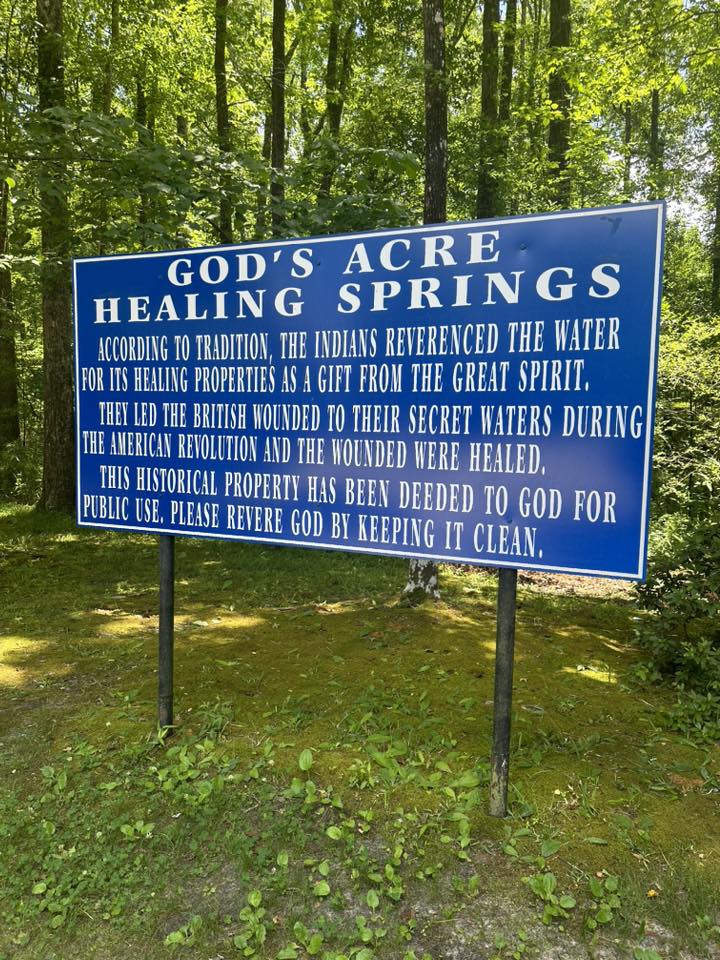God’s Acre Healing Springs Blackville sc | I was there today and two of ...