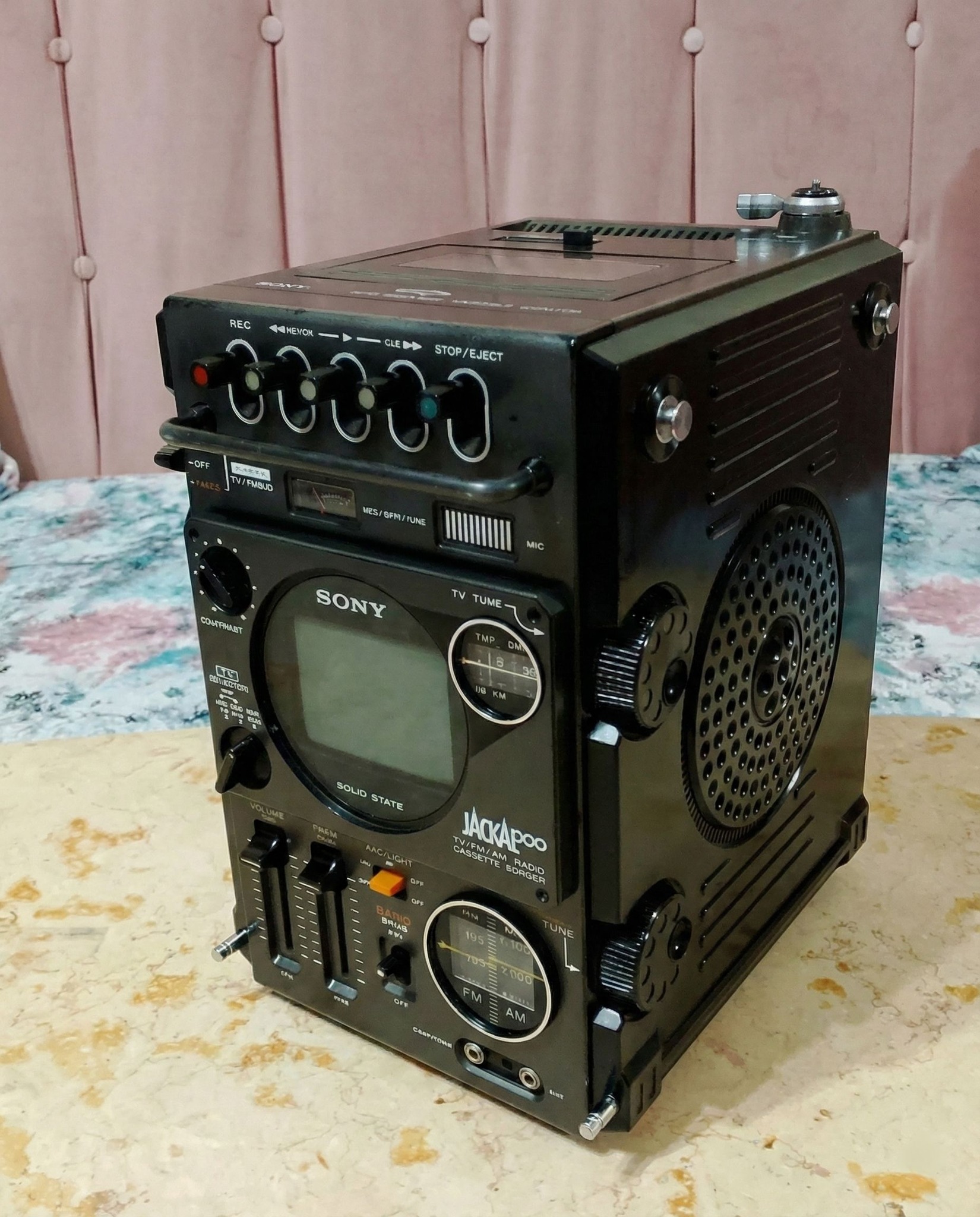vintage Sony FX-300 Jackal, a portable all-in-one entertainment system