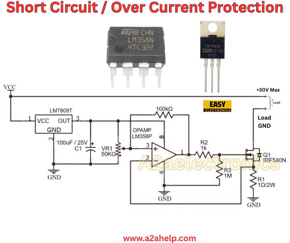 A2aelectronics - Short Circuit / Over Current Protection #shortcircuit ...