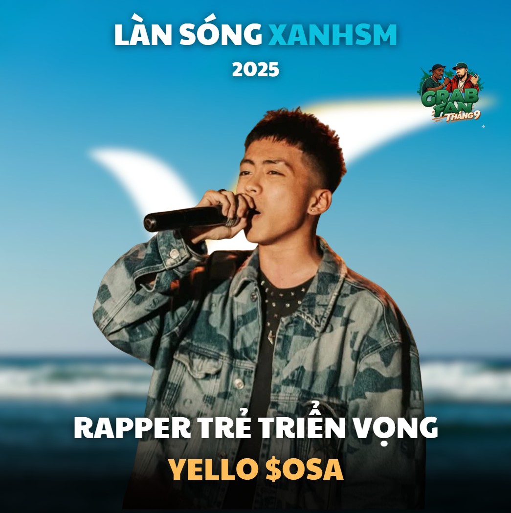 Grab - [LÀN SÓNG XANHSM 2025] Công bố kết quả hạng mục #10: RAPPER TRẺ ...
