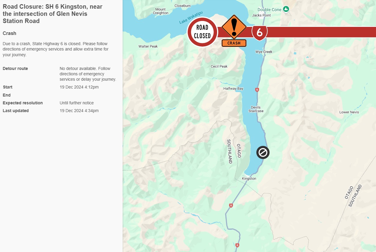NZ Transport Agency Waka Kotahi - Otago & Southland - SH6 KINGSTON ...