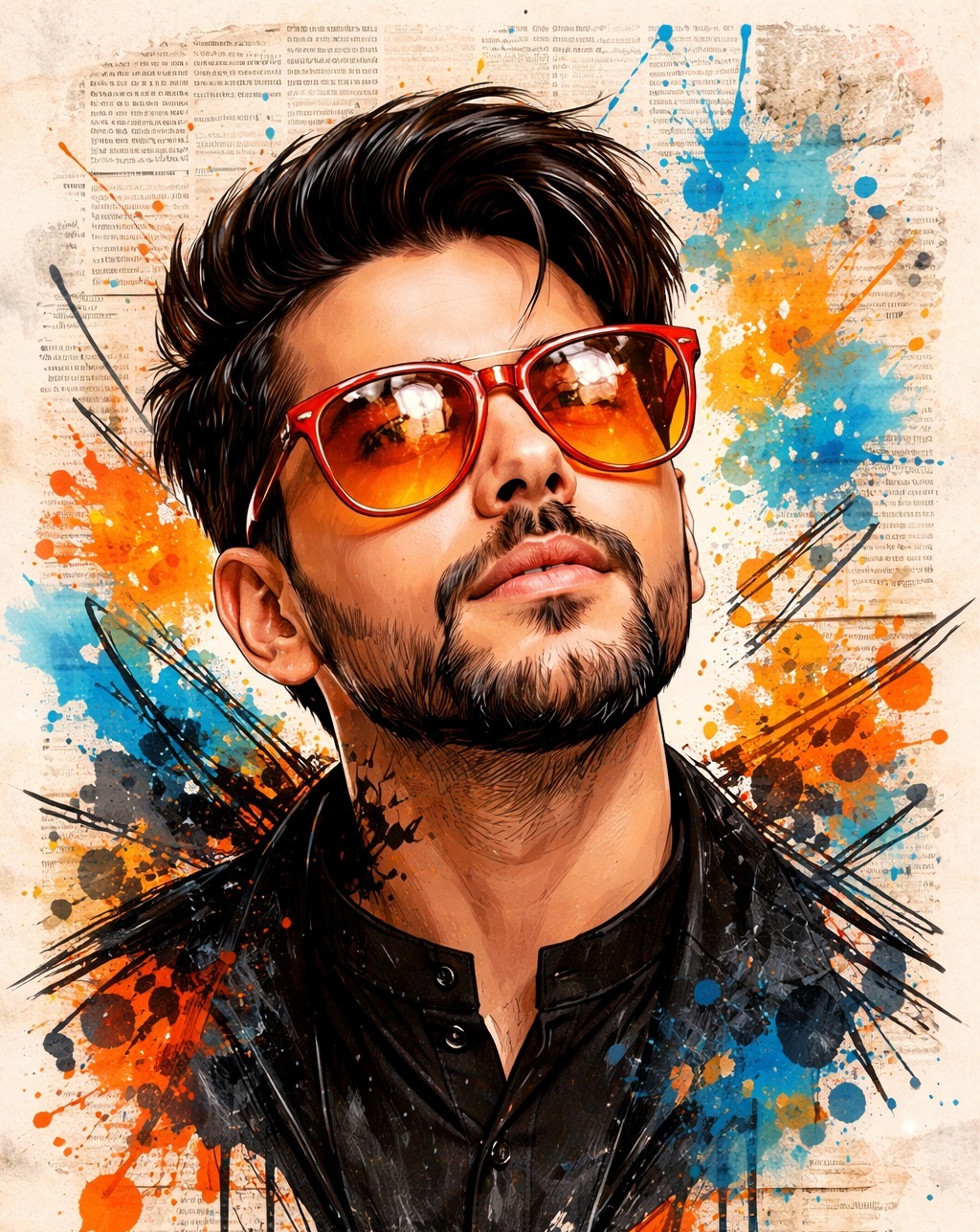 Asif - They told me to blend in, so I chose the brightest colors I ...