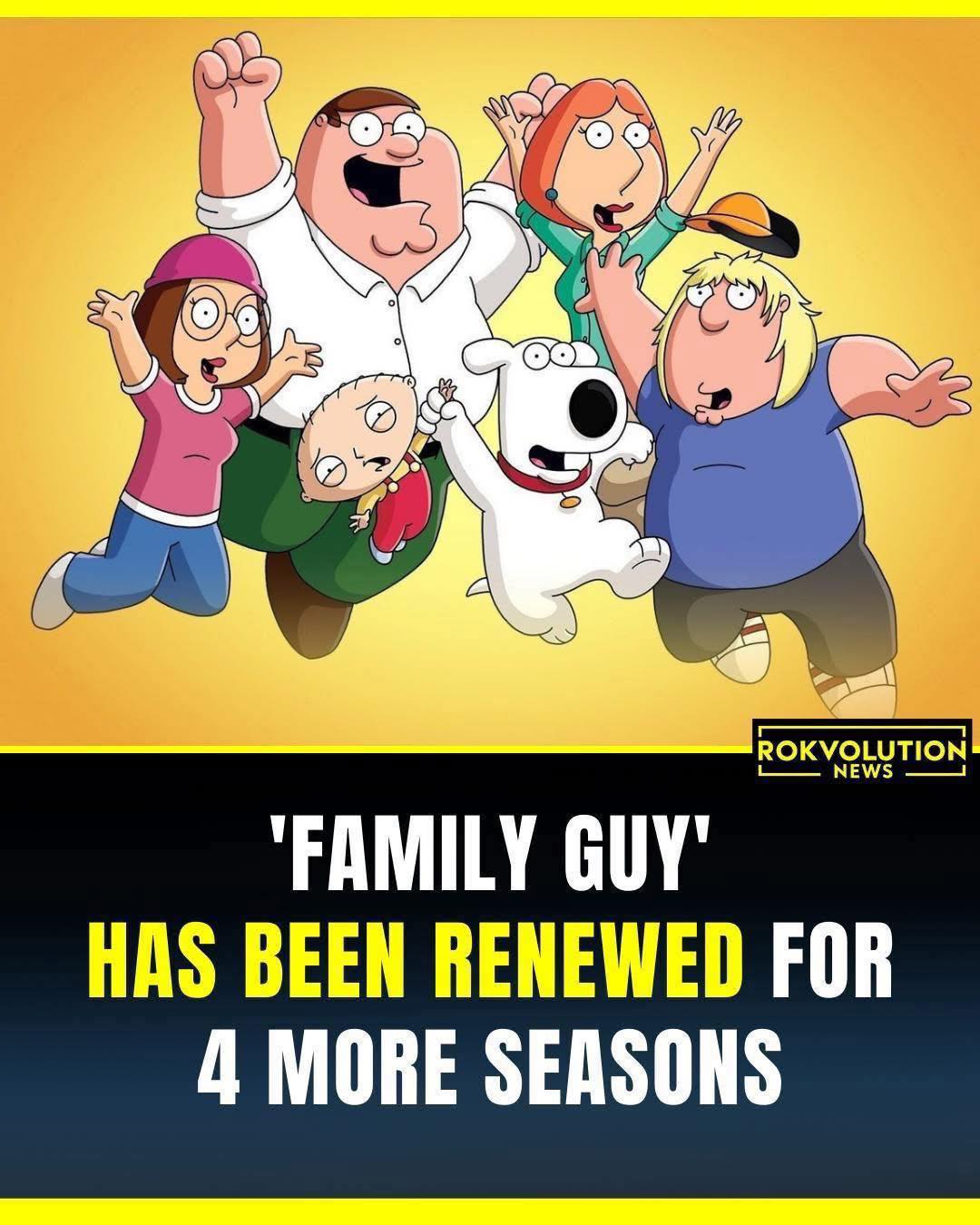 Family Guy Renewed for 4 More Seasons!... - Rokvolution News | Facebook