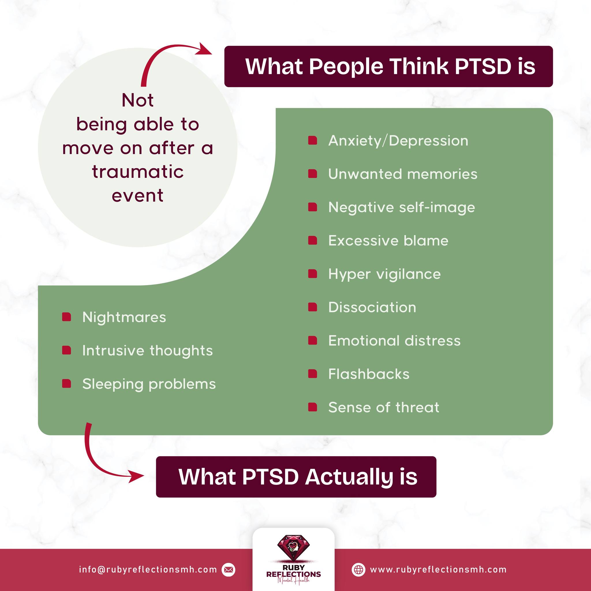 Ruby - PTSD is often misunderstood. It's a complex injury, not a choice ...