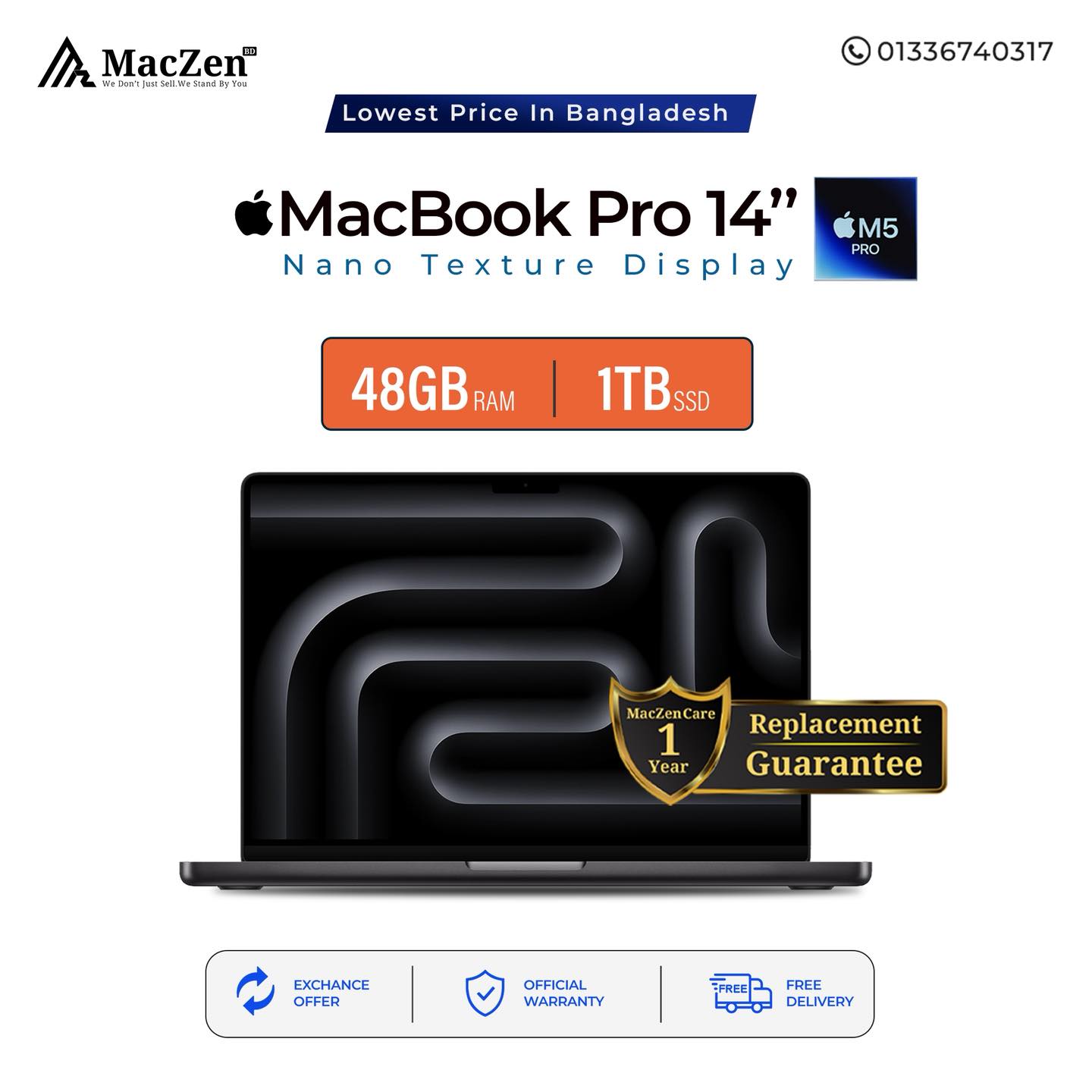 Dプライス ✨💻 MacBook Pro 14 Inch 💻✨ ✓ M5 Pro Chip 🔥 48GB RAM | 1TB SSD