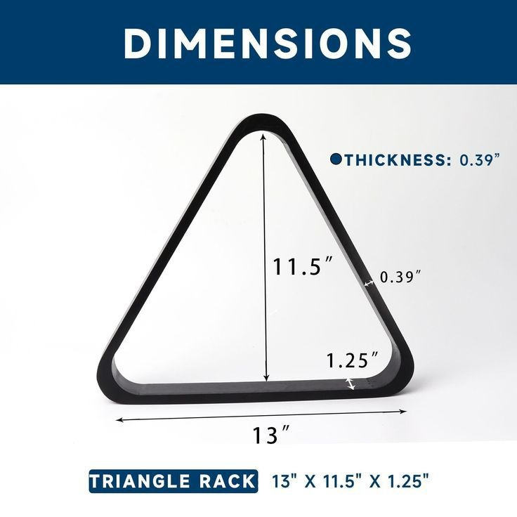 Snooker - Standard Billiard Triangle Rack Dimensions. Read more: https ...