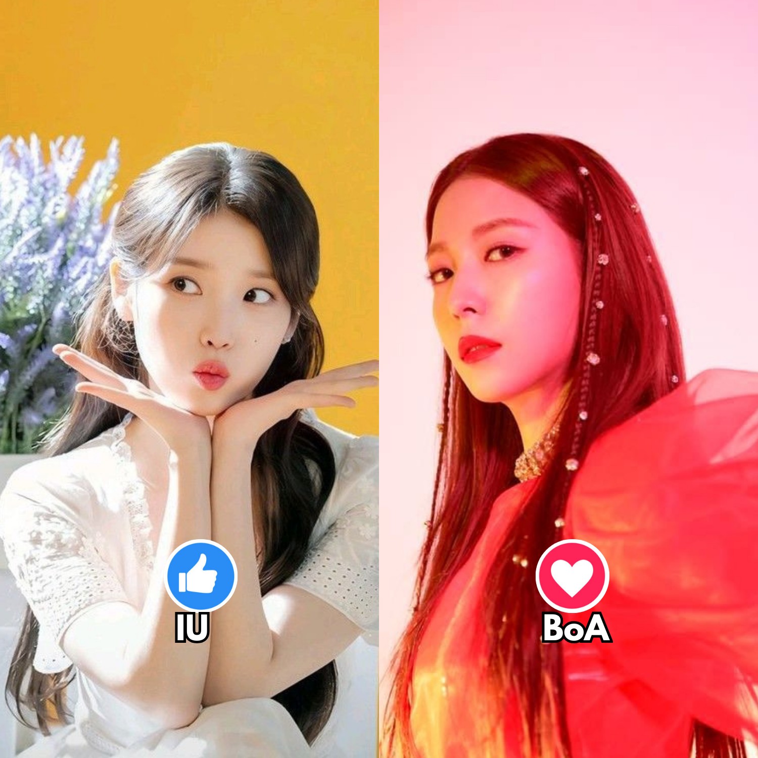 IU ?// BoA❤️ K-Pop Queens: IU ? IU is a South Korean singer 