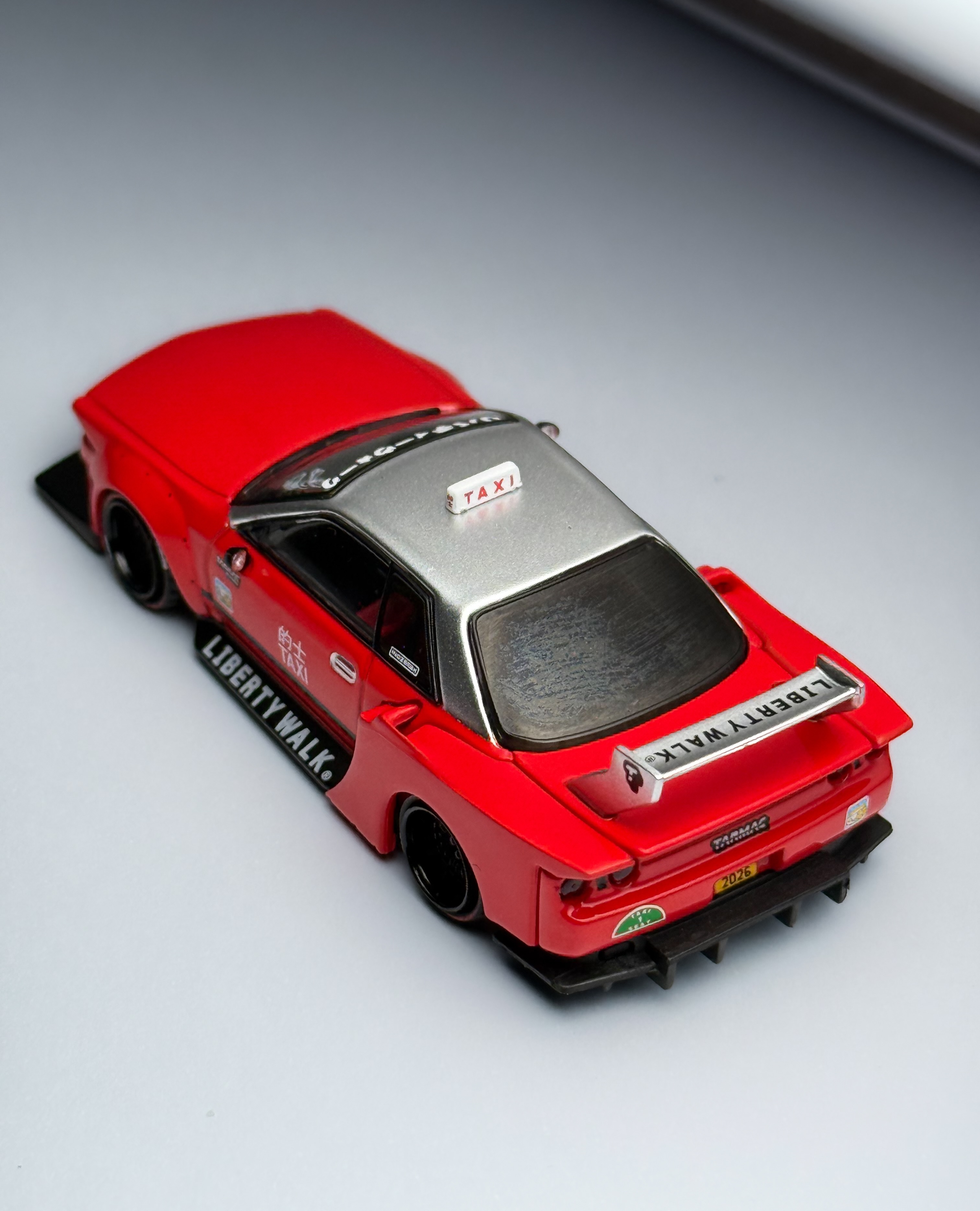 Tarmac Works Nissan R32 Skyline model at Hong Kong ToyCar Salon 2026