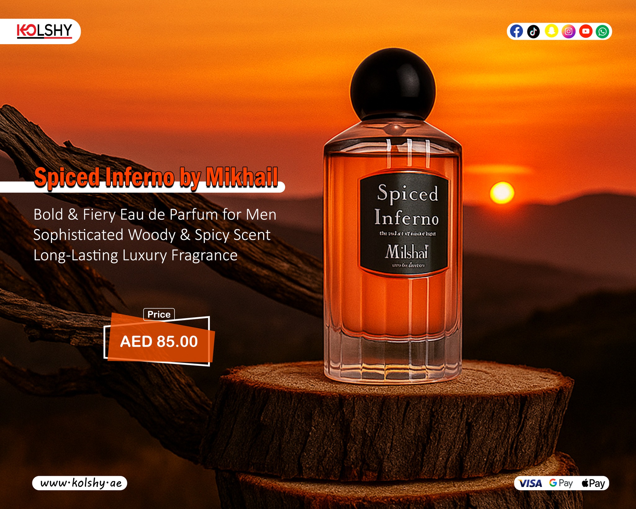 KolshY - 🔥 Spiced Inferno by Mikhail – Eau de Parfum for Men (100ml ...