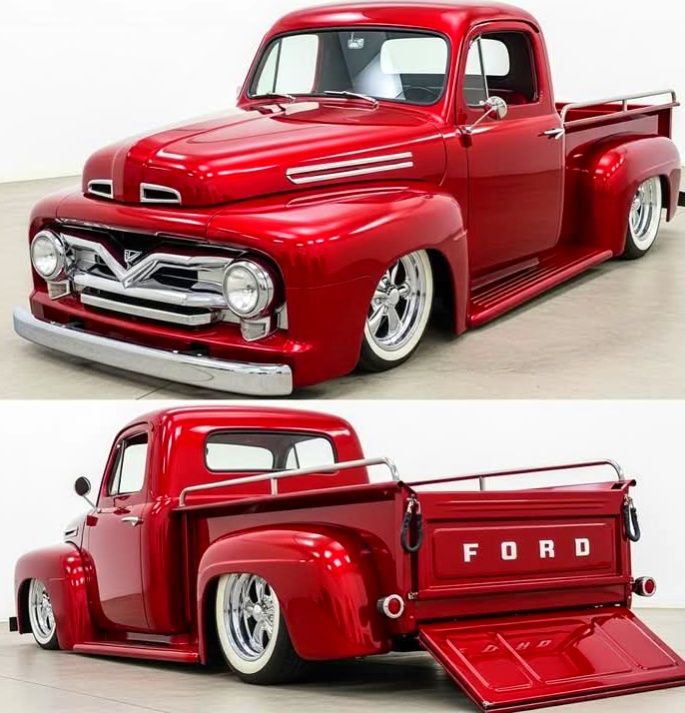 1960 Ford F-100 Custom Cab vintage truck features