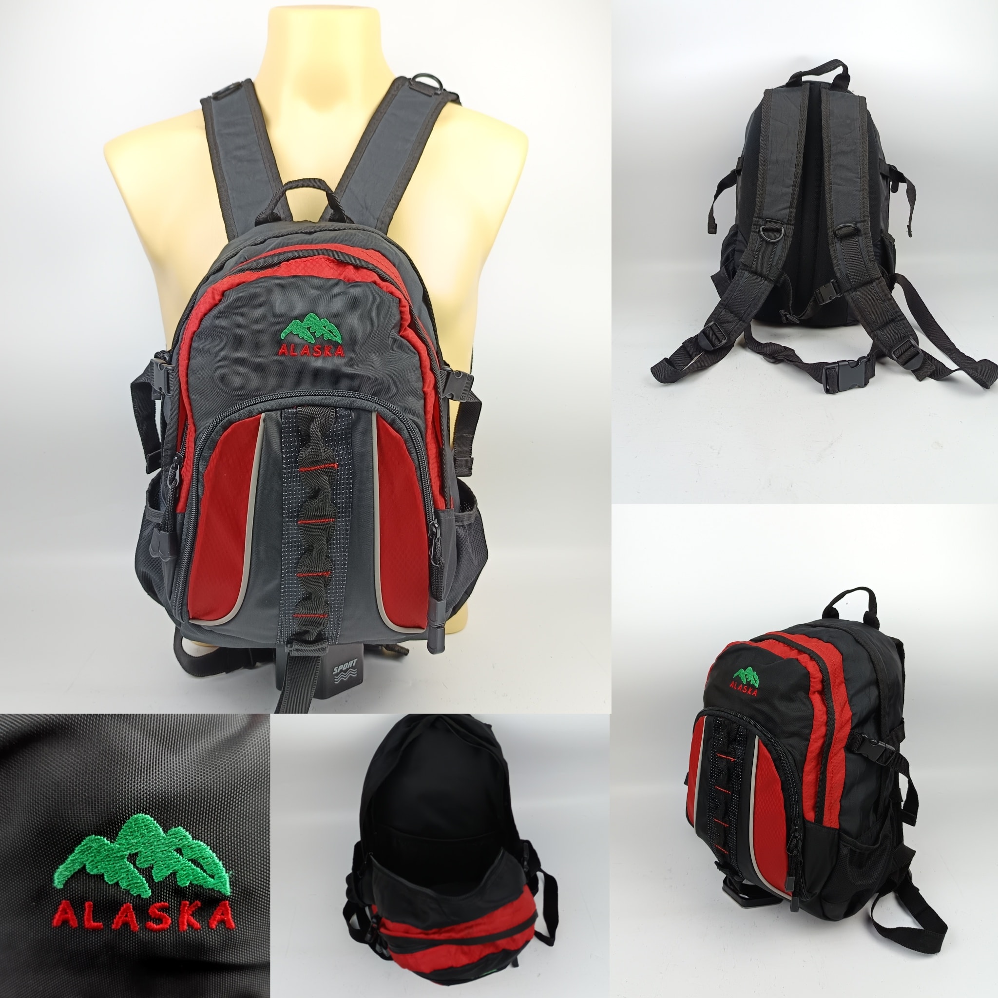 เดรสสไตล์มินิมอล - 5.เป้สะพายหลัง Alaska 🌈 ซิปนอก 3 ช่อง ช่องโล่ง 1 ...