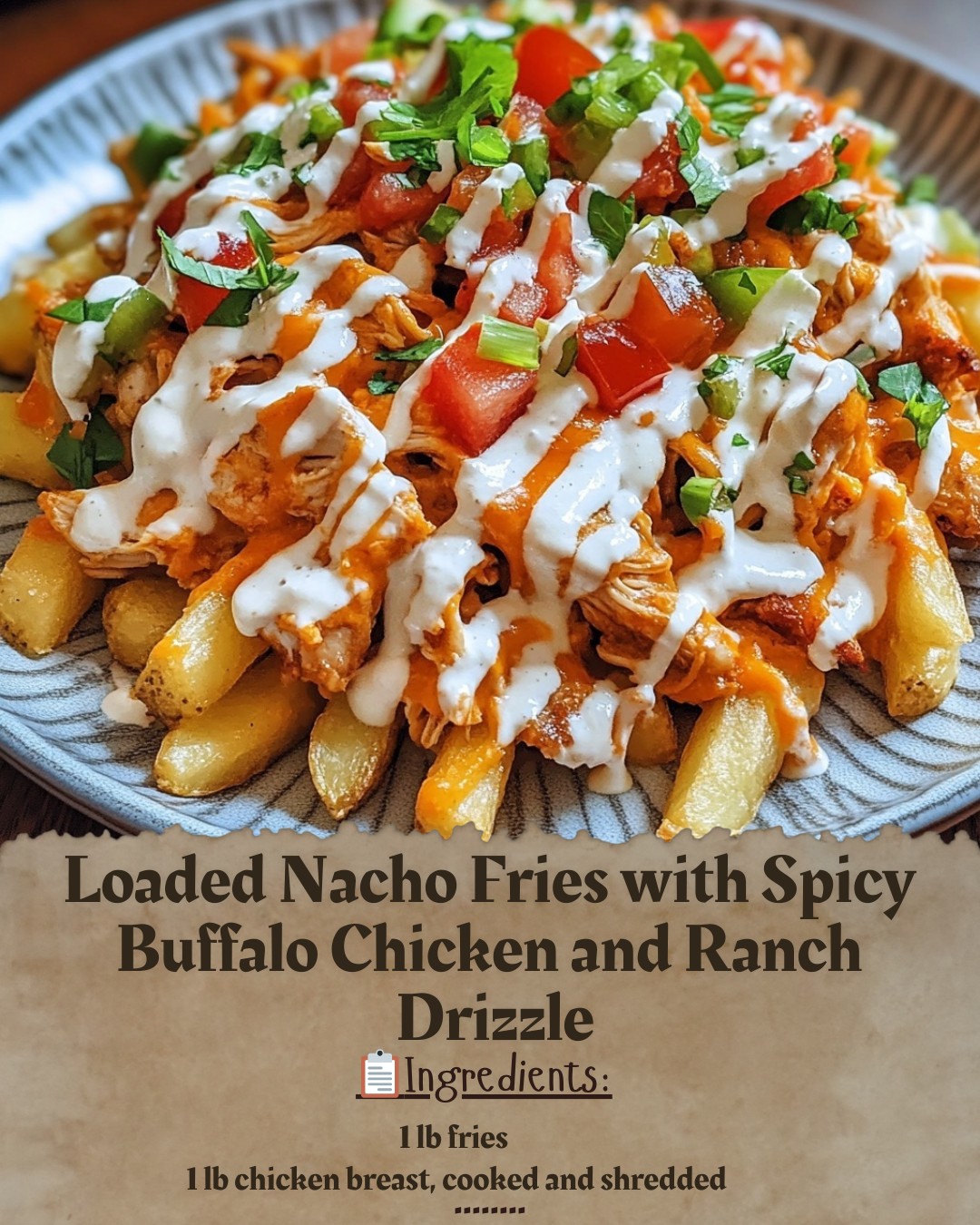 Easy Recipes By Crenn | 🌮🔥 Loaded Nacho Fries with Spicy Buffalo ...