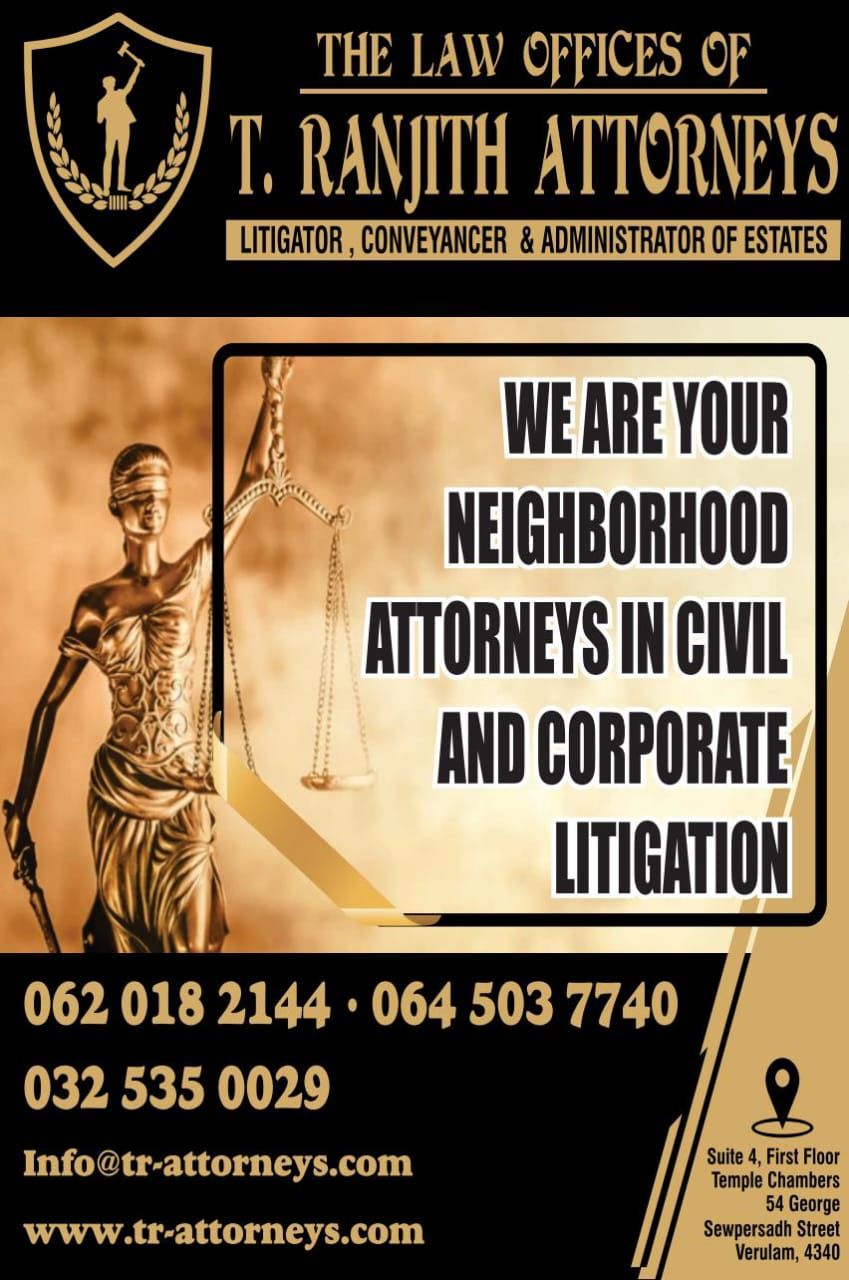 T Ranjith Attorneys | Verulam