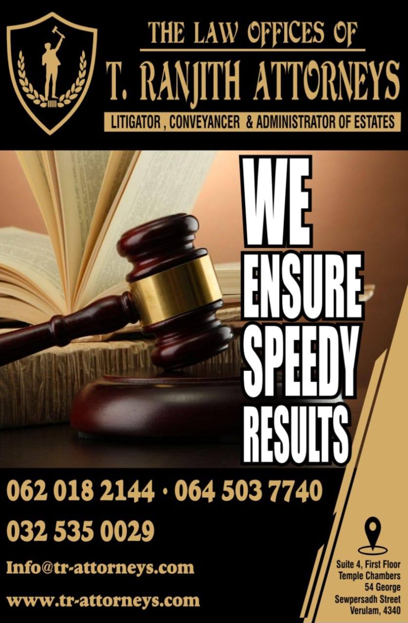 T Ranjith Attorneys | Verulam
