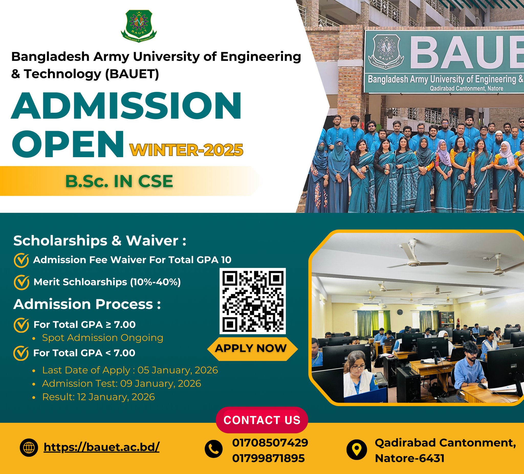 🎓 Admission Open | Winter 2025 Department of Computer Science and ...