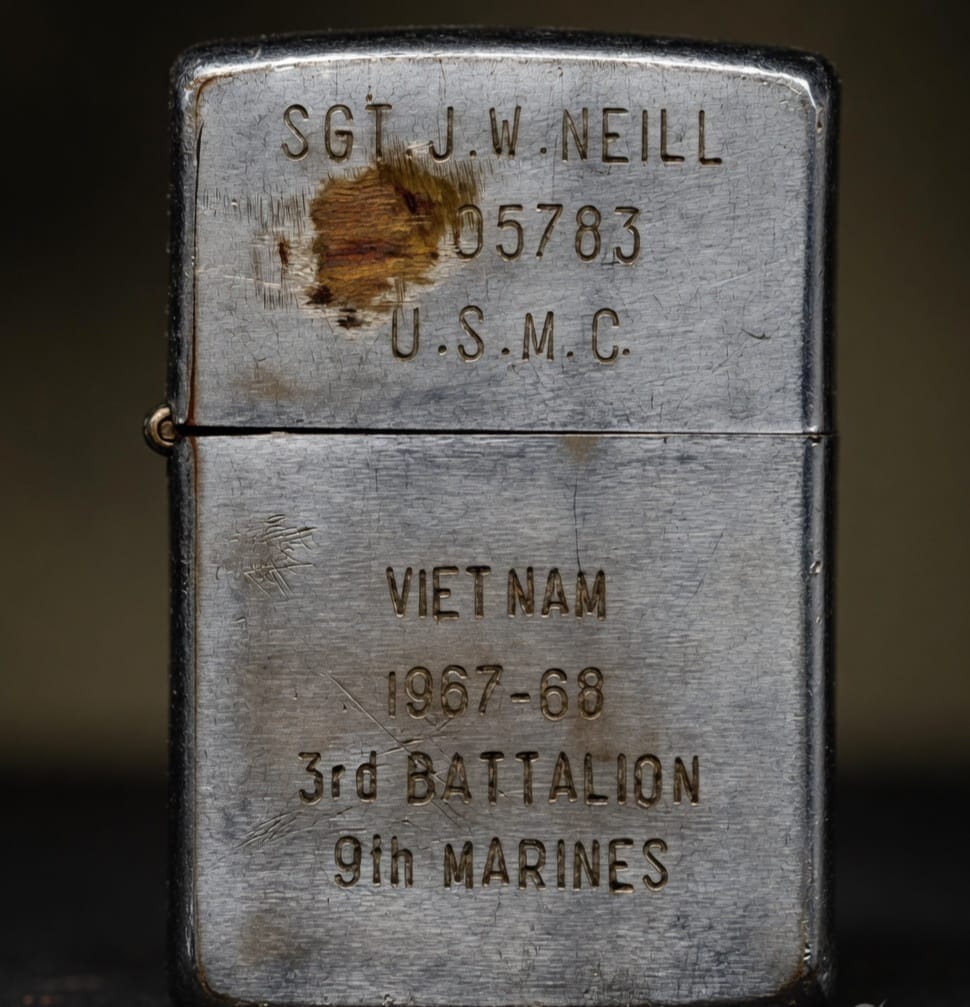 Vietnam soldier's Zippo lighter, c.1970 