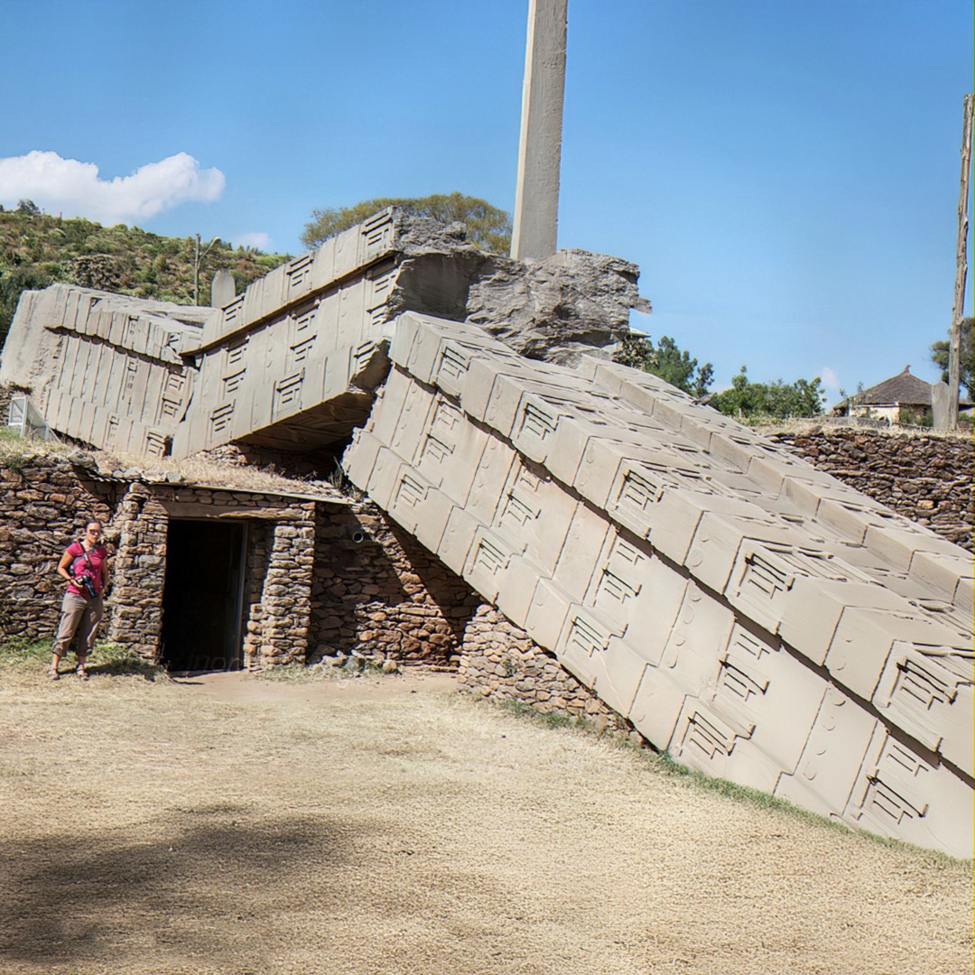 Ancient - The Great Stele of Axum is a remarkable obelisk constructed ...