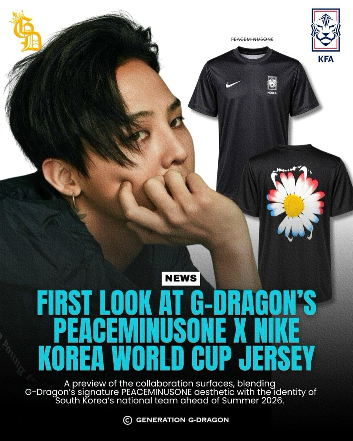 VIPFAMs, are we ready?🇰🇷⚽️ G-Dragon's PEACEMINUSONE x Nike