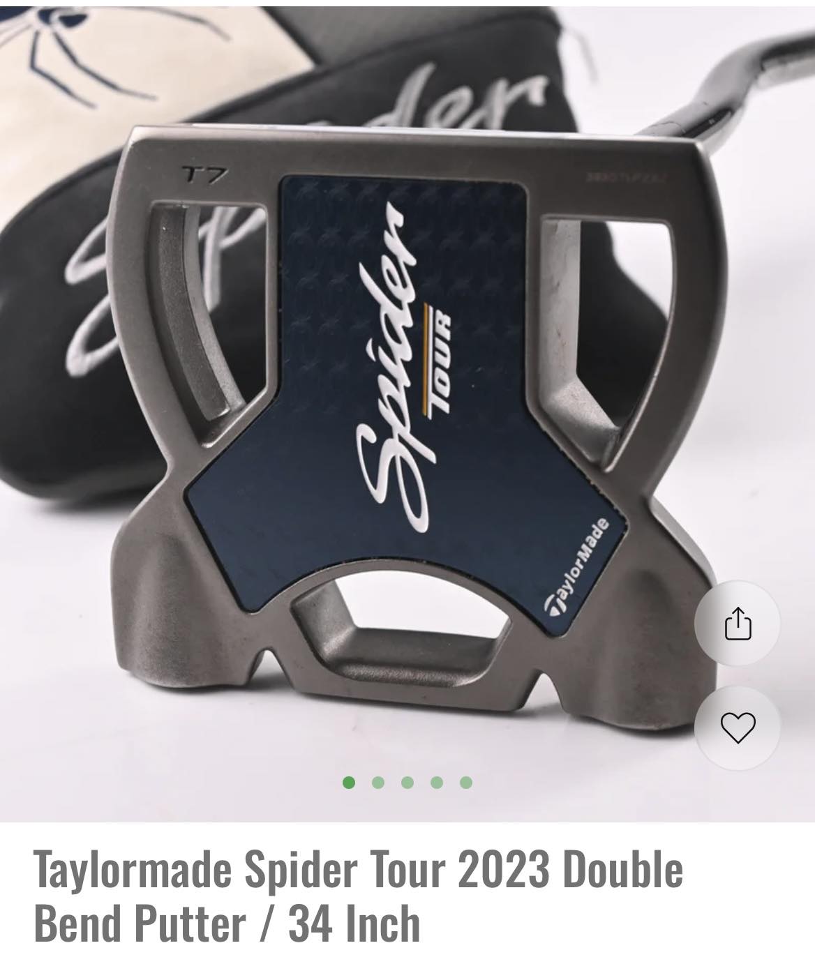 Where to find a 35 inch TaylorMade Spider ZT black 3-line putter?