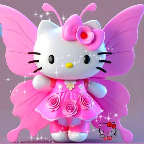 Fly kite 🪁🪁 with hello kitty #hellokittyimage #2025image