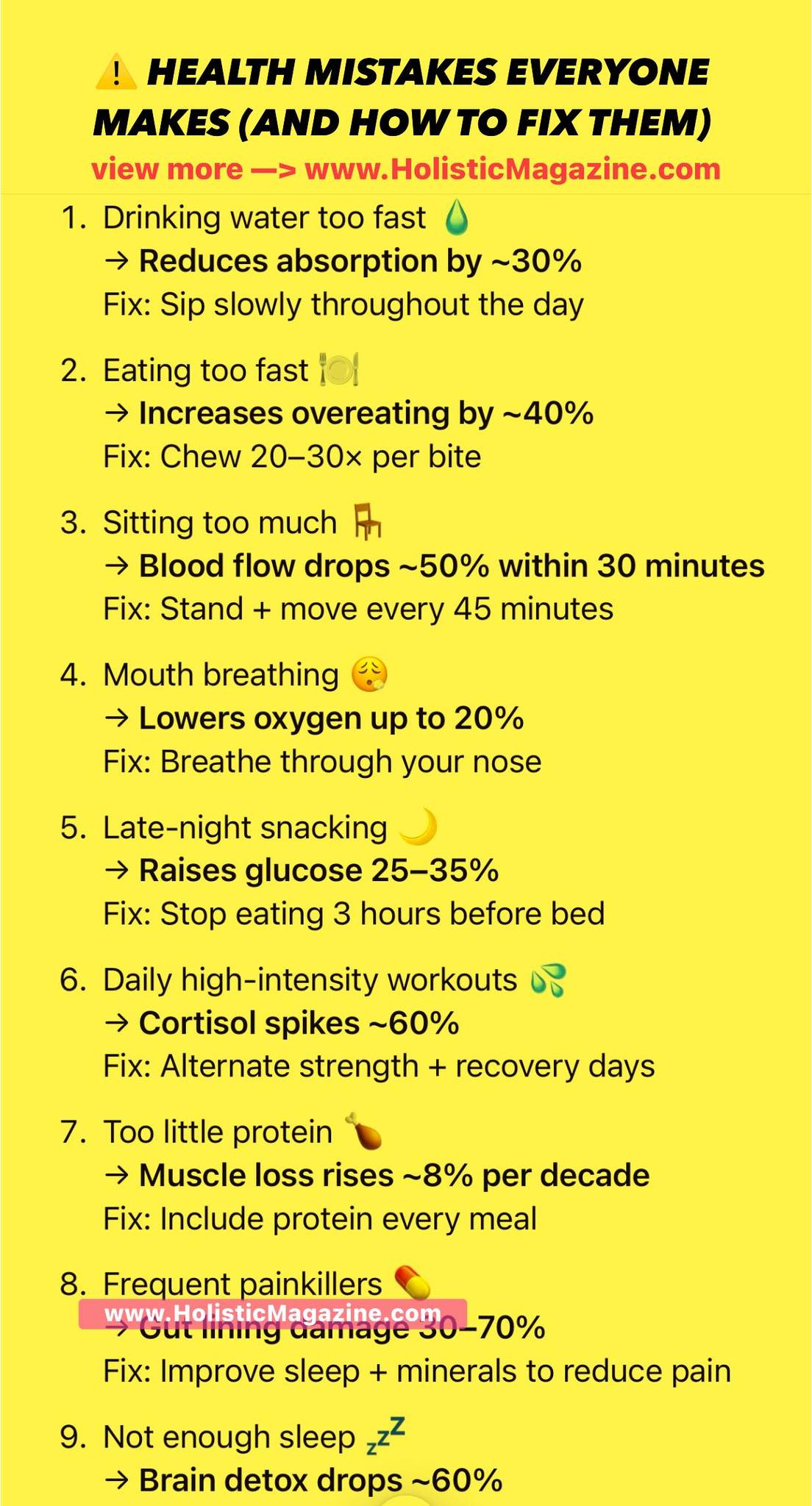 Holistic - ⚠️ HEALTH MISTAKES EVERYONE MAKES (AND HOW TO FIX THEM) # ...