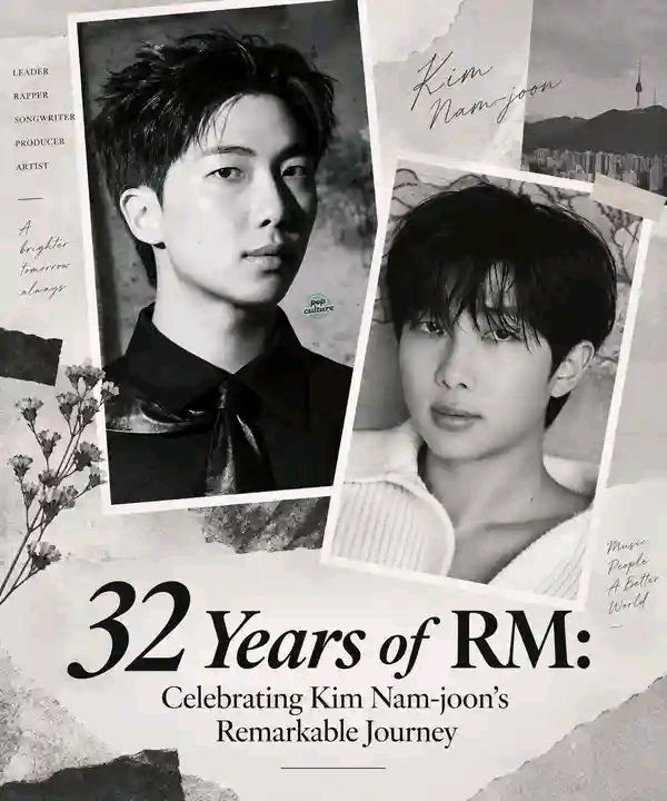 Happy 32nd birthday to the talented RM! Born Kim Nam-joon on