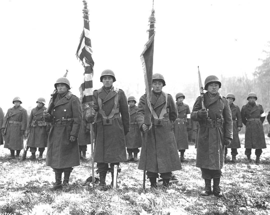 Japanese-American troops of the 100th Infantry Battalion, 442nd