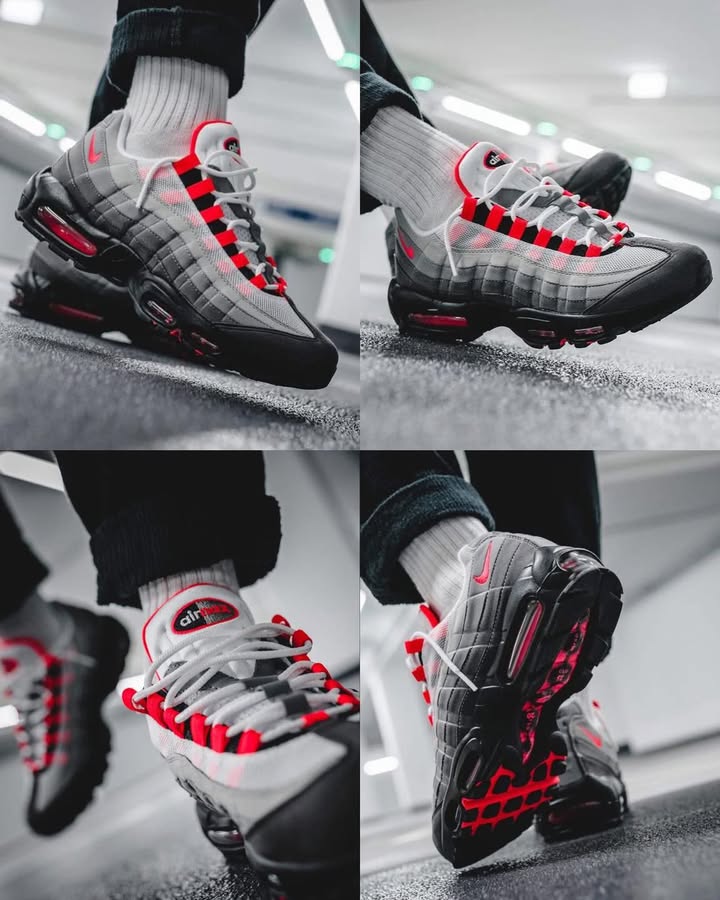 The Nike Air Max 95 OG “Solar Red” receives the Big Bubble