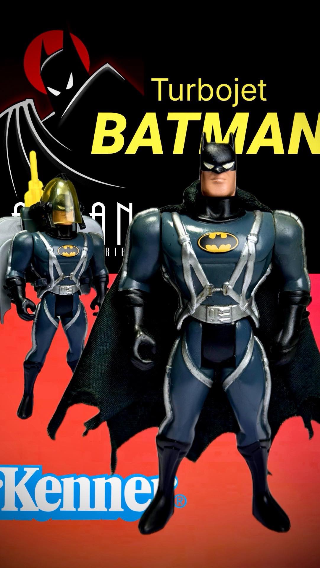 DC Kenner Batman: The Animated Series Land Strike Batman with the