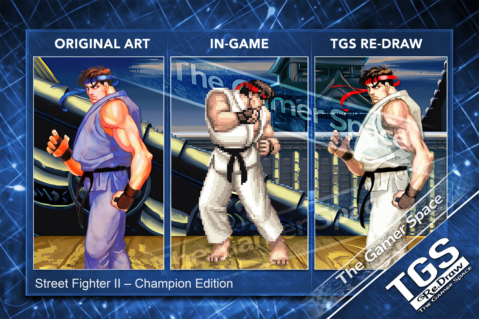 The Gamer - TGS Re-Draw #004 — Ryu Original Art × Arcade Sprite × TGS ...