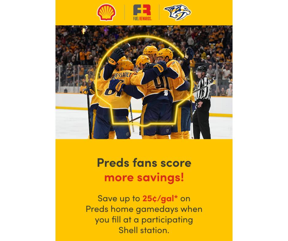 Fuel up and save! Preds fans,... - Crossroads Billtown Road | Facebook