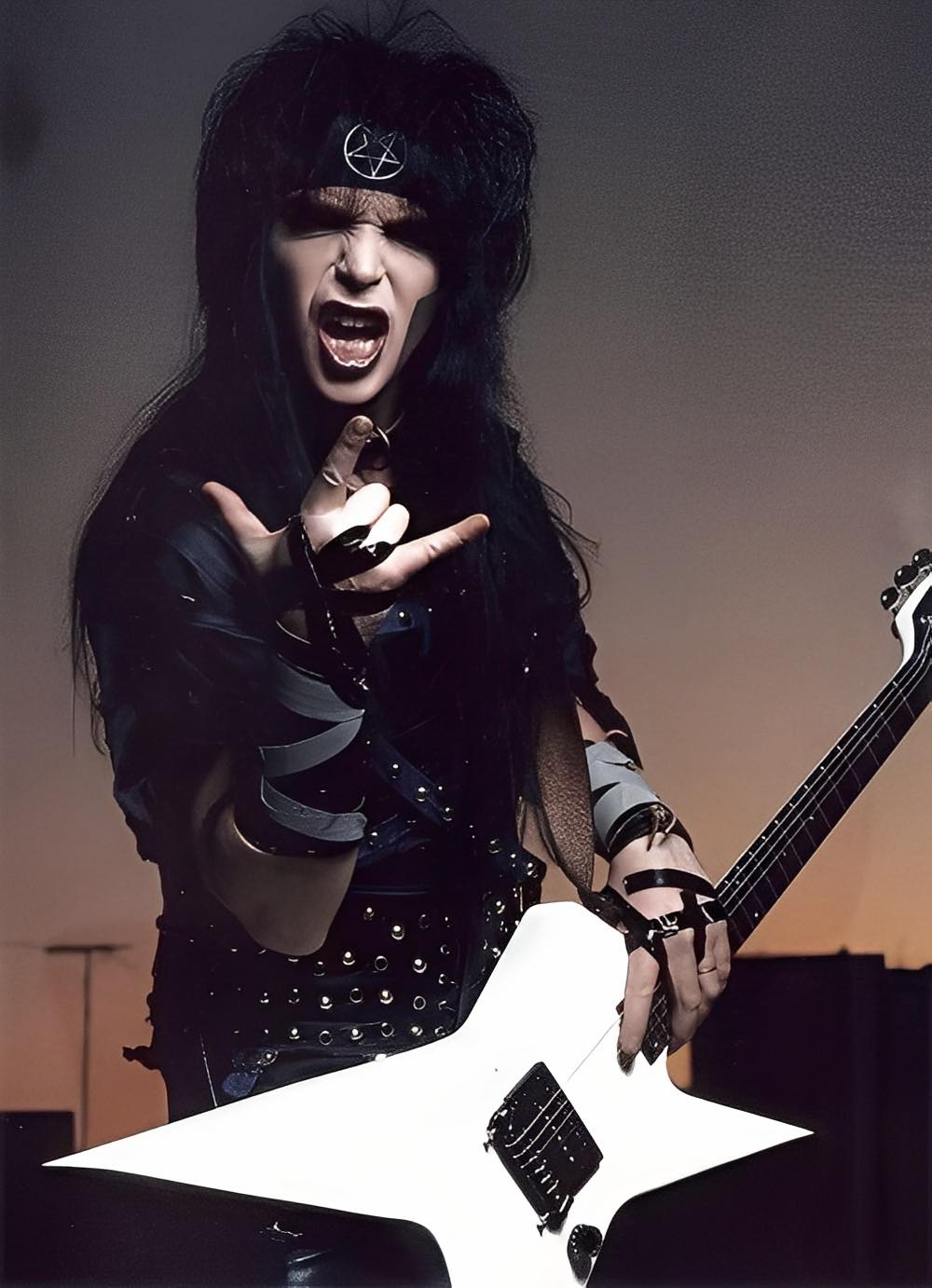 Metal - Mick Mars (or a tribute lookalike channeling his early Crüe ...