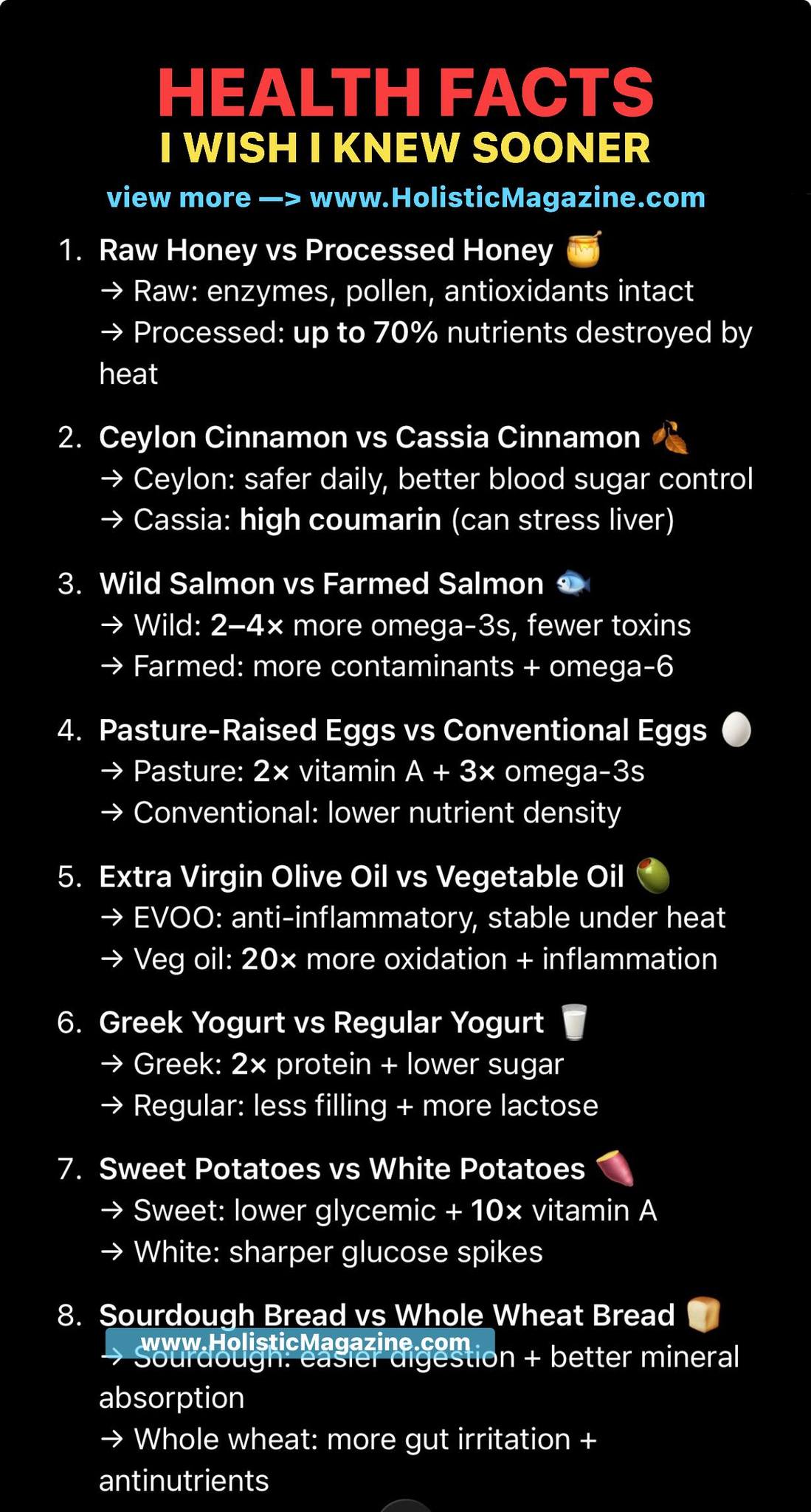 Holistic - HEALTH FACTS I WISH I KNEW SOONER #holisticmagazine | Facebook