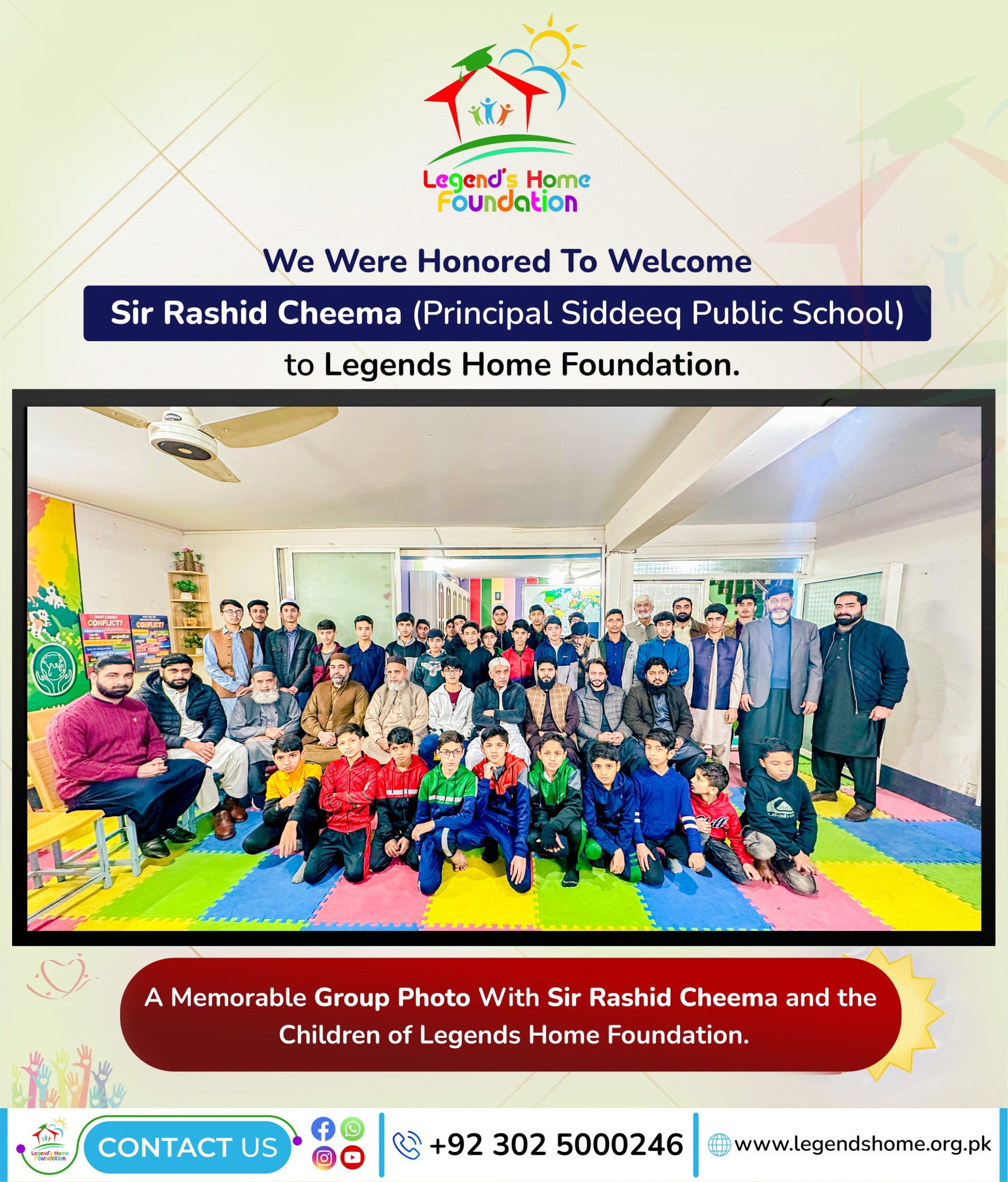 Legends - A memorable group photo with Sir Rashid Cheema and the ...