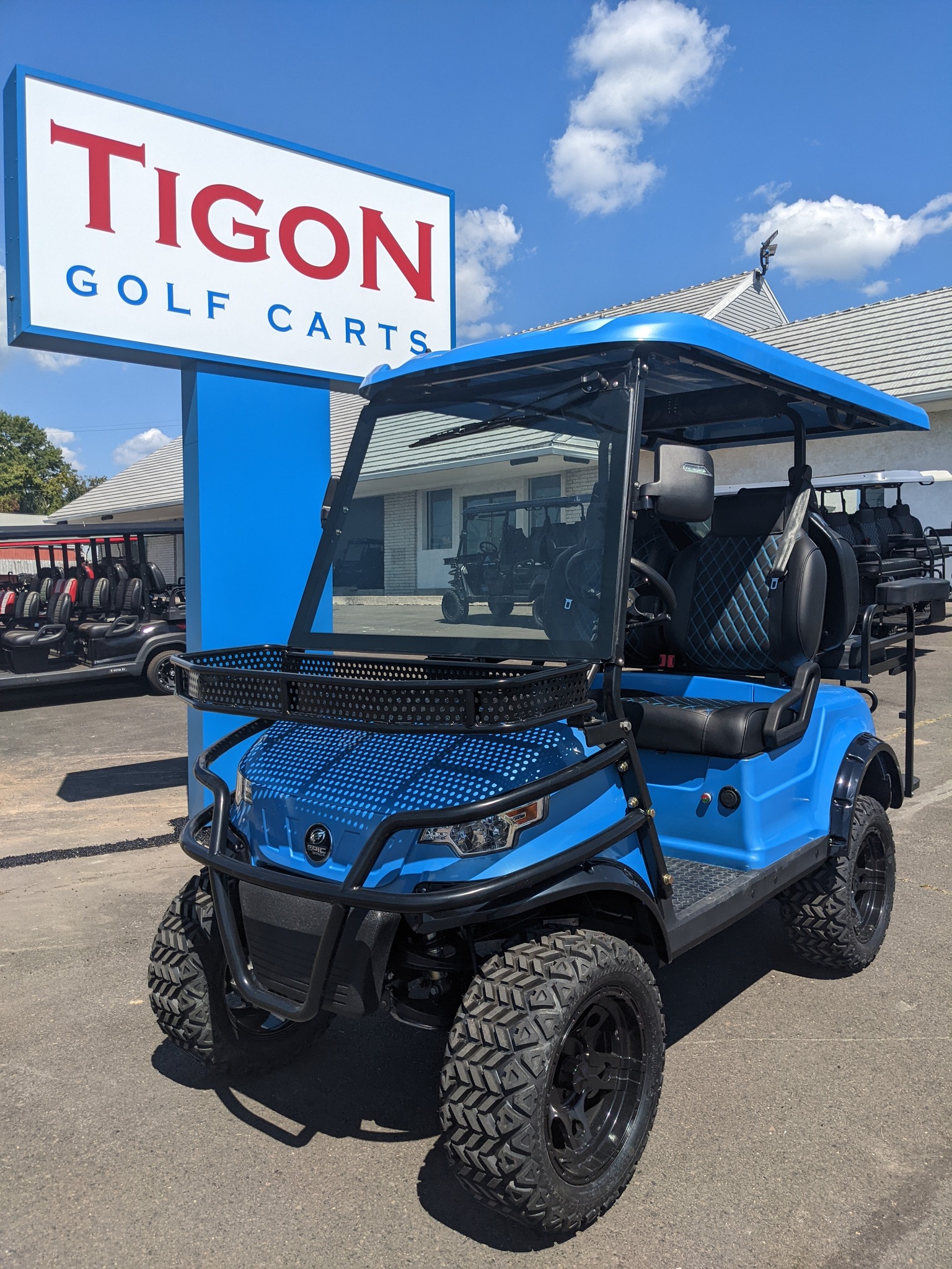 Blue Epic – Ride in Blue Luxury!... - Tigon Golf Carts | Facebook