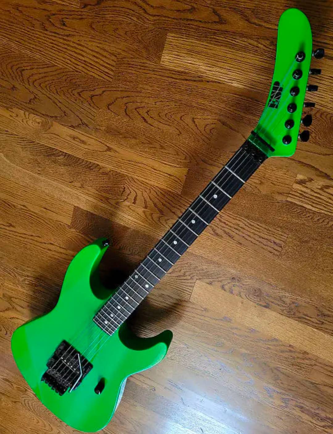 ESP 48th St NY Custom Shop 1987 Lime Green Kamikaze Lynch Style