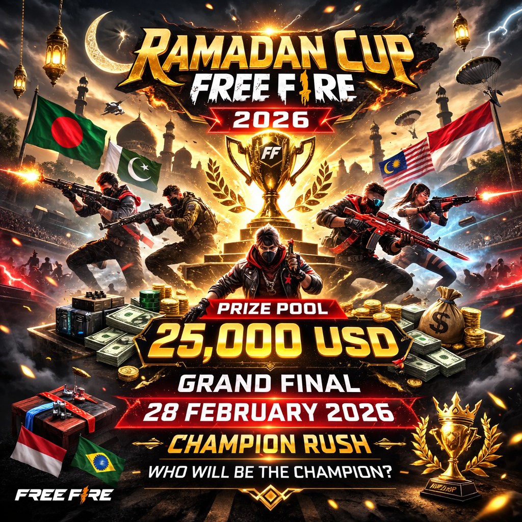 BD - 🎮 Ramadan Cup FF 2026 শুরু হতে চলেছে! 📅 তারিখ: 21 ফেব্রুয়ারি থেকে ...